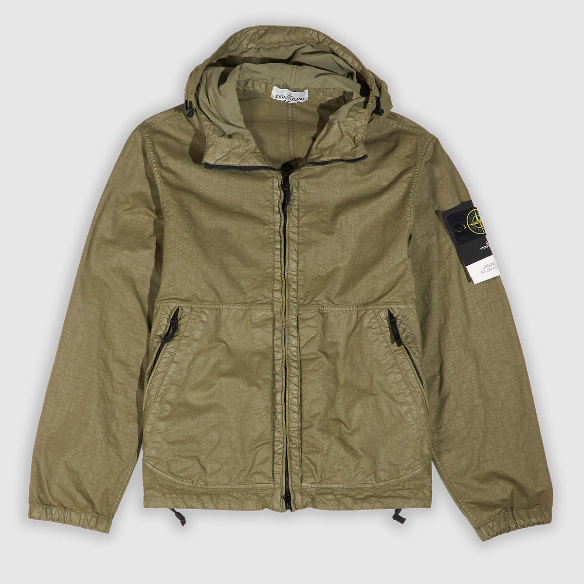 Stone Island Organic-Look Panama Hooded Jacket