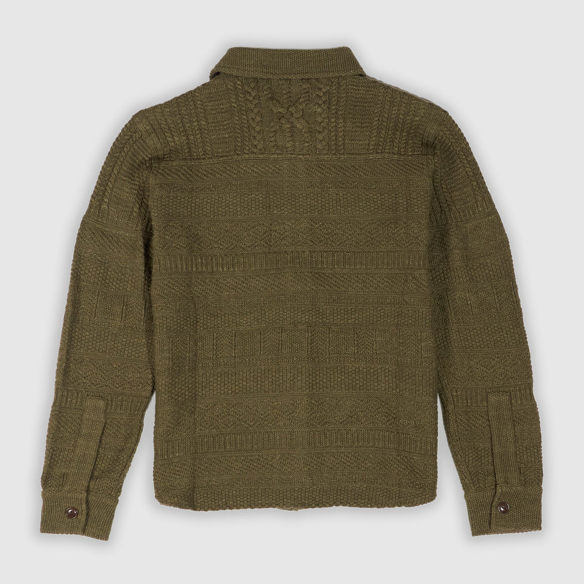 Double RL Knitted Cotton/Wool Overshirt