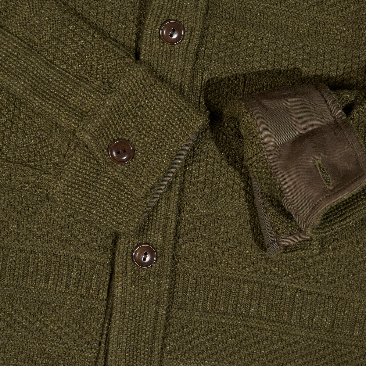 Double RL Knitted Cotton/Wool Overshirt