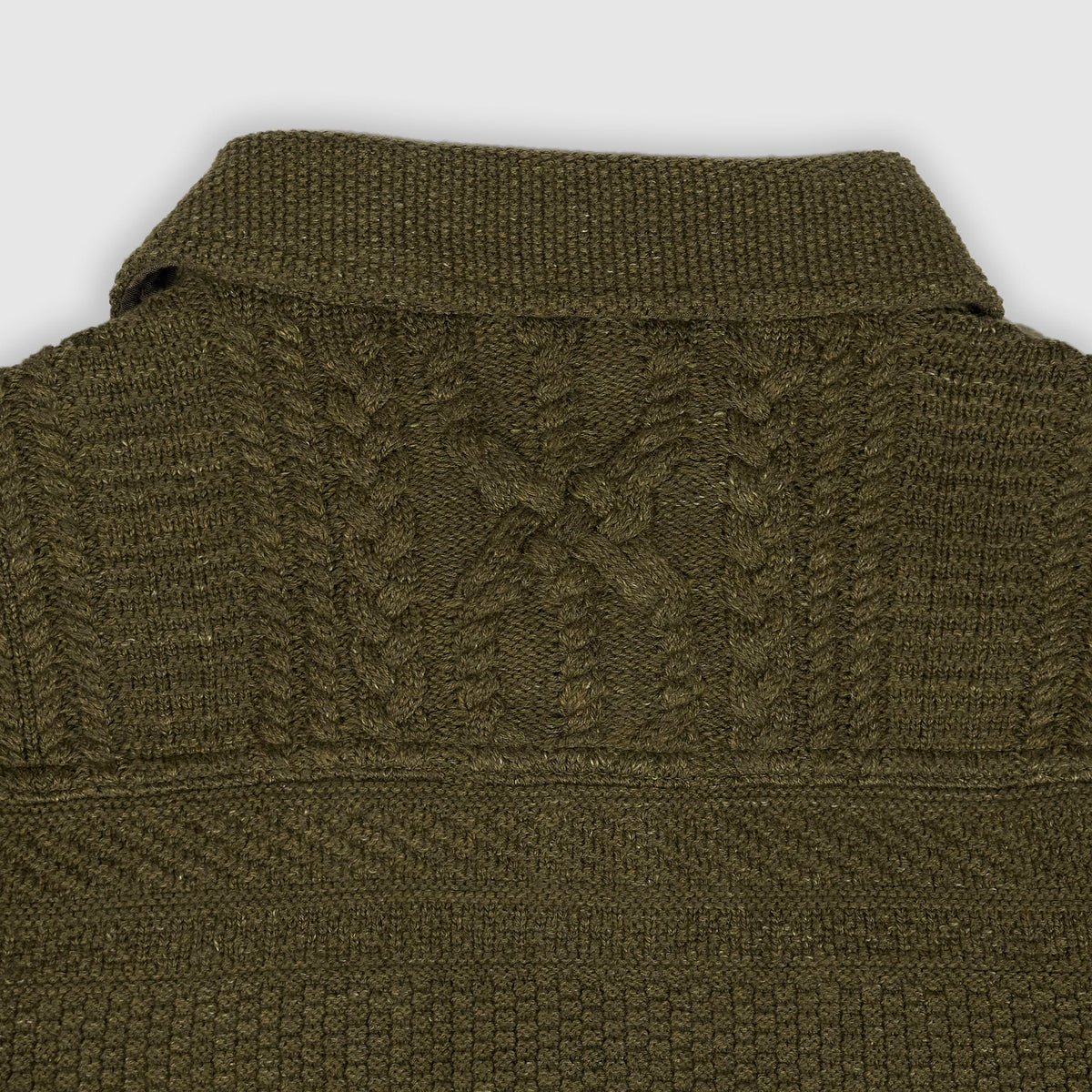 Double RL Knitted Cotton/Wool Overshirt