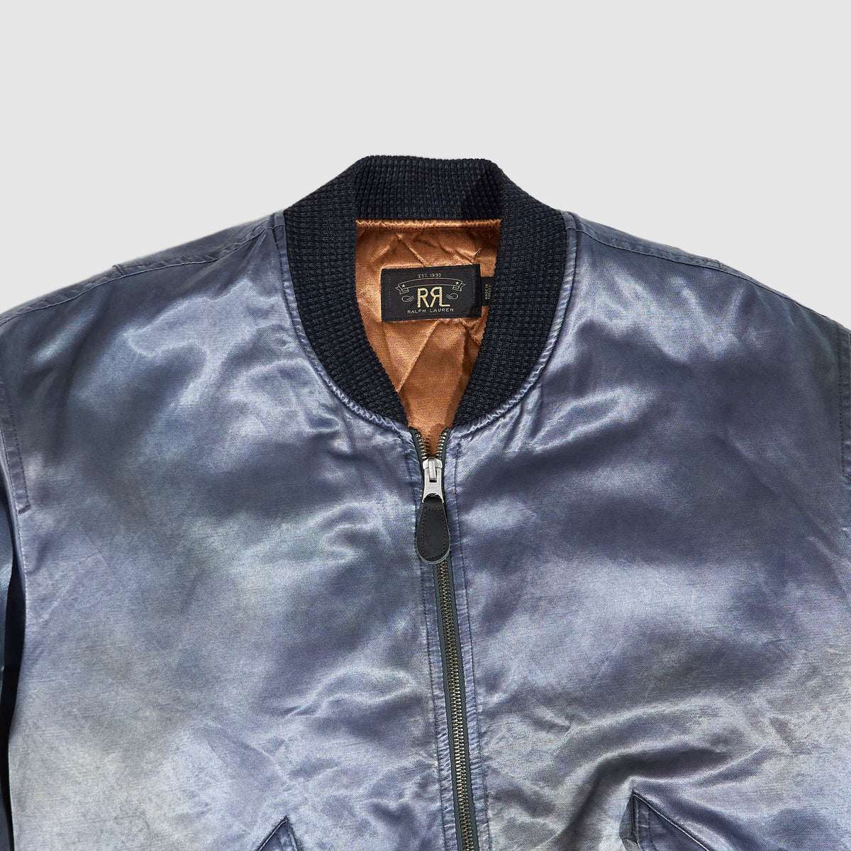 Double RL Embroidered Satin Pilot Jacket