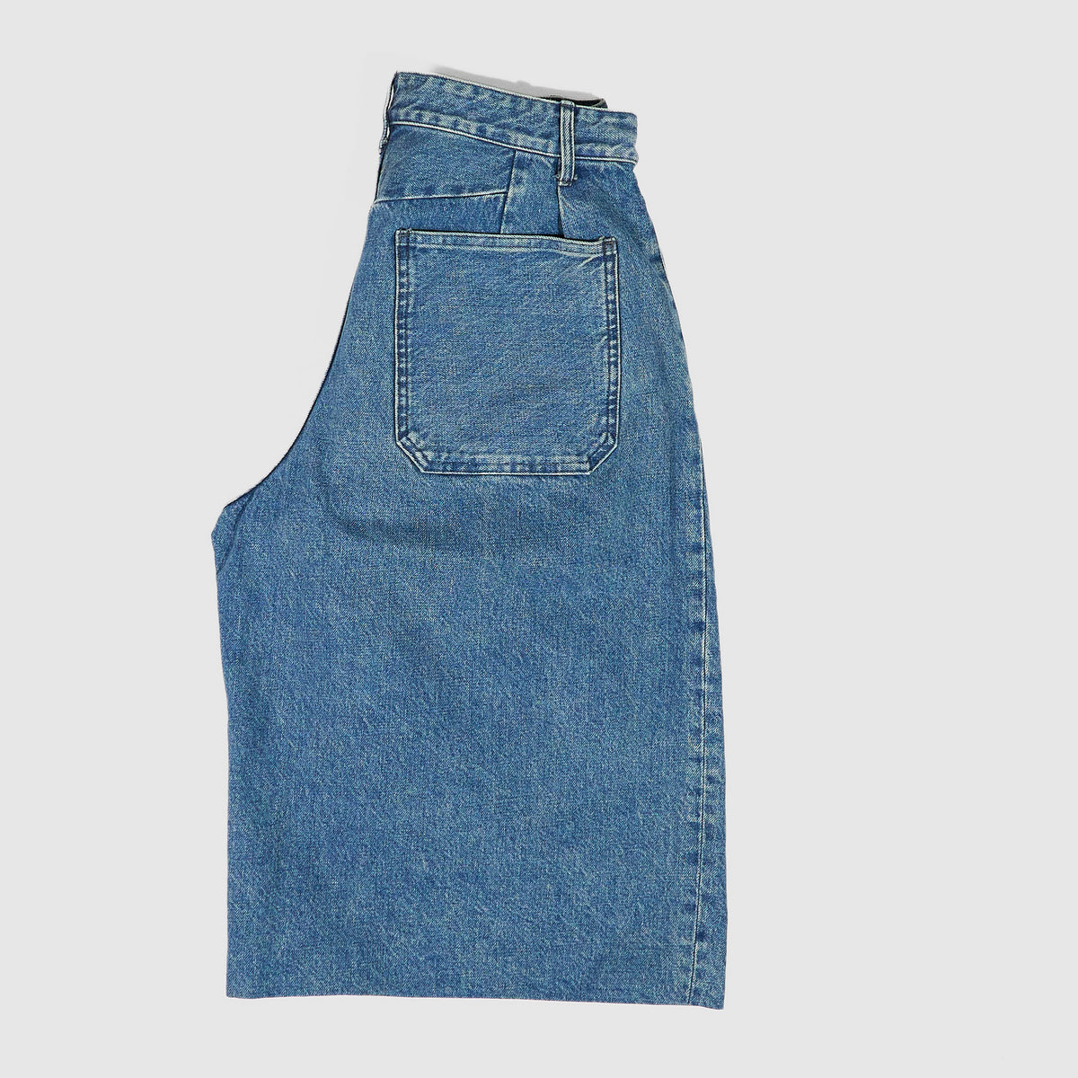 Tanaka Hakama Pleated Denim Jean Shorts