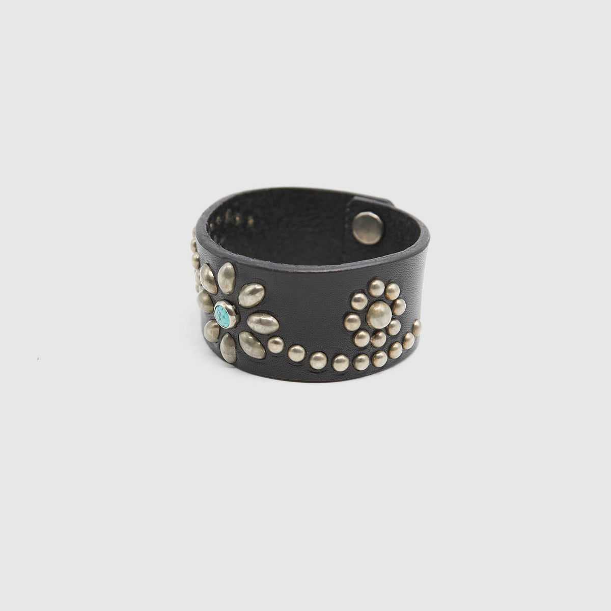 HTC Turquoise Black Leather Bracelet