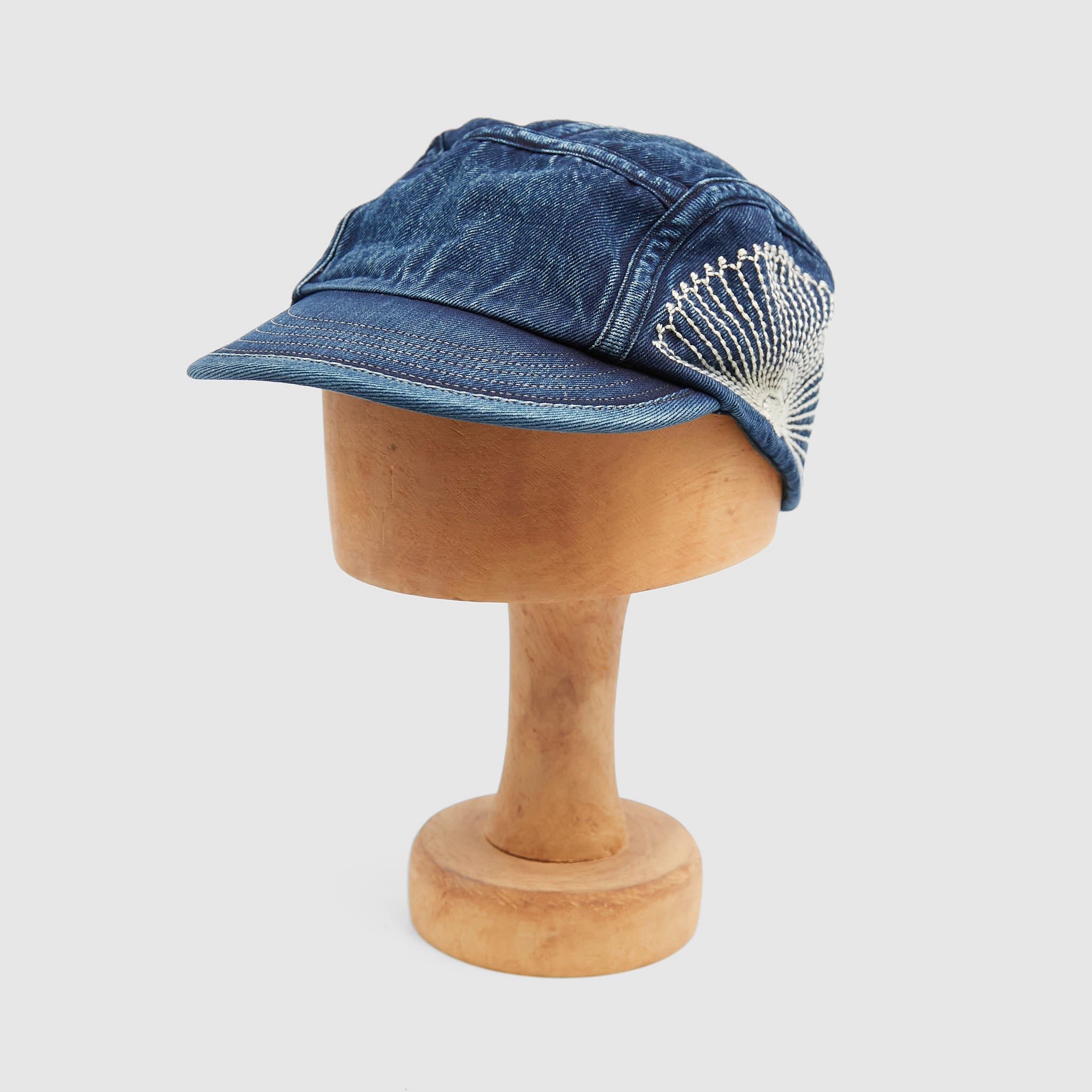 Kapital 10oz Indigo Denim Furoshiki Cap - DeeCee style