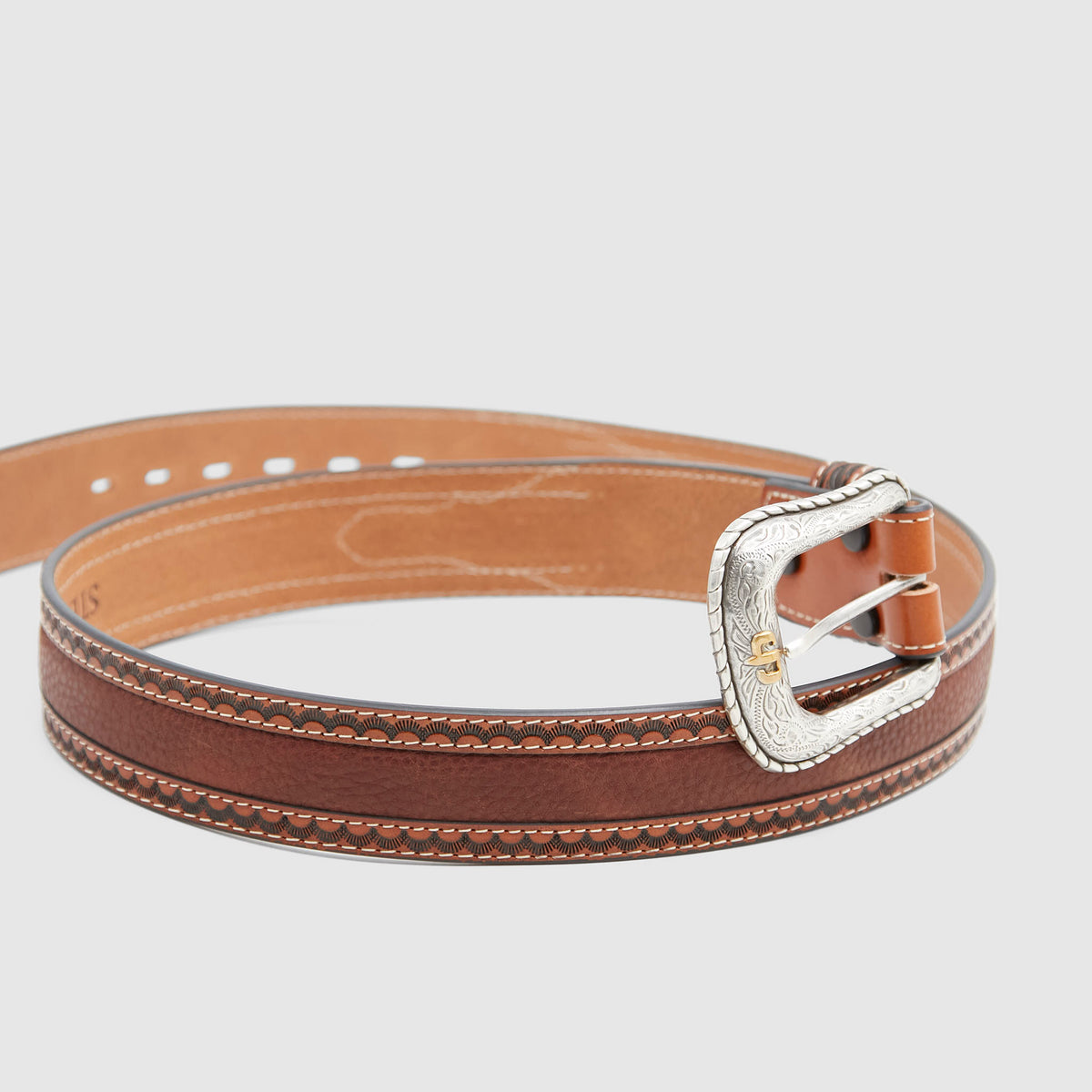 Stetson Tooled Leather Western Belt