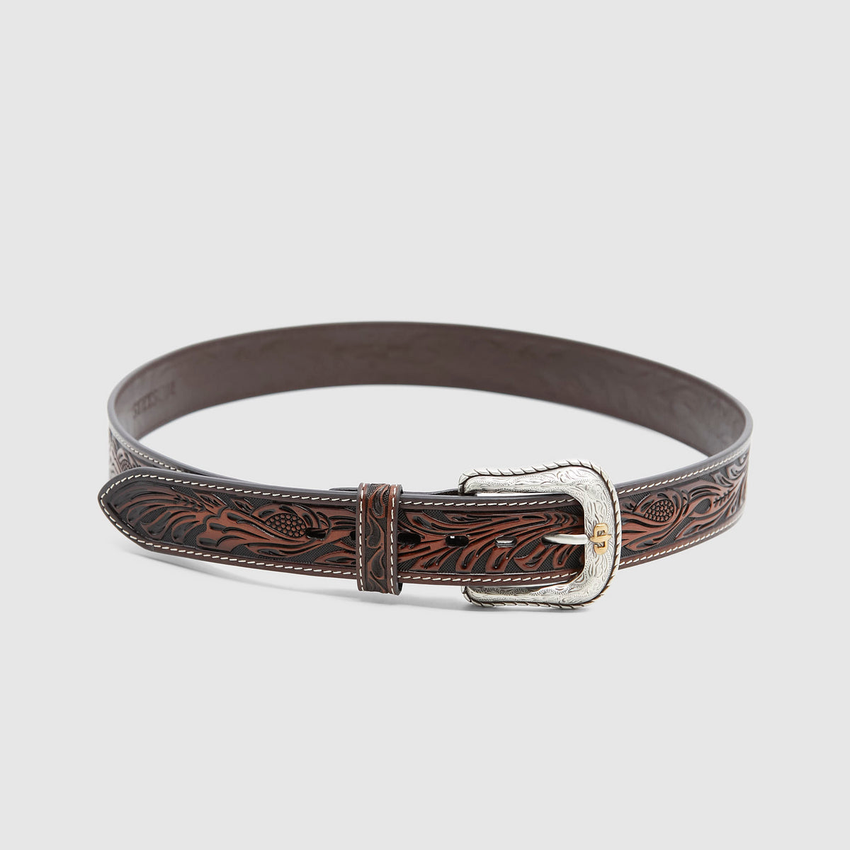 Stetson Classic Tooled Leather Western Belt