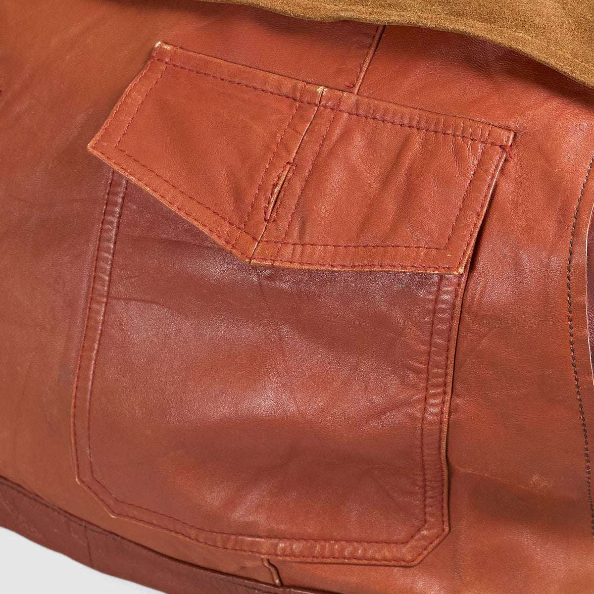 TK Garments Reconstructed Handmade Leather Jacket Bag