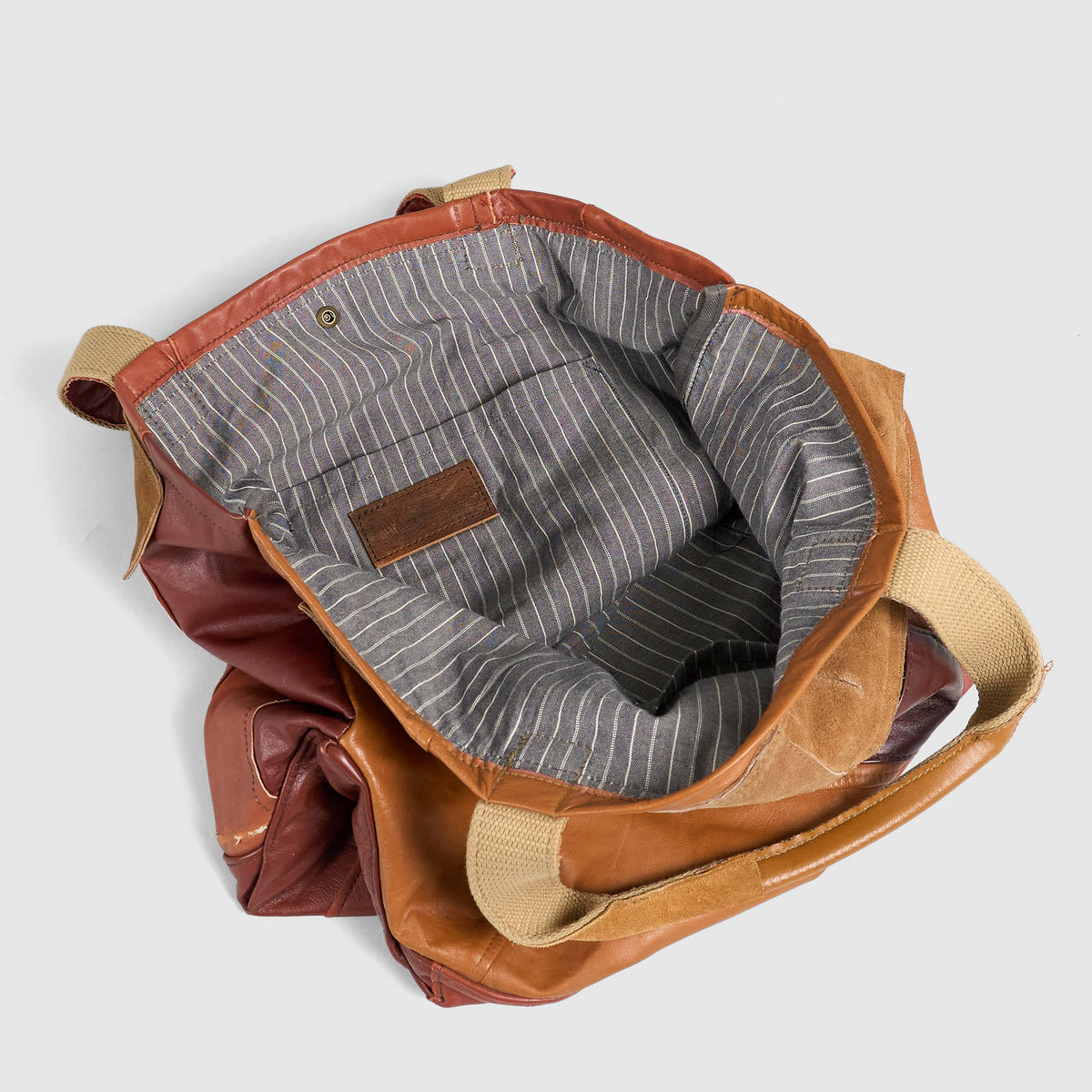 TK Garments Reconstructed Handmade Leather Jacket Bag