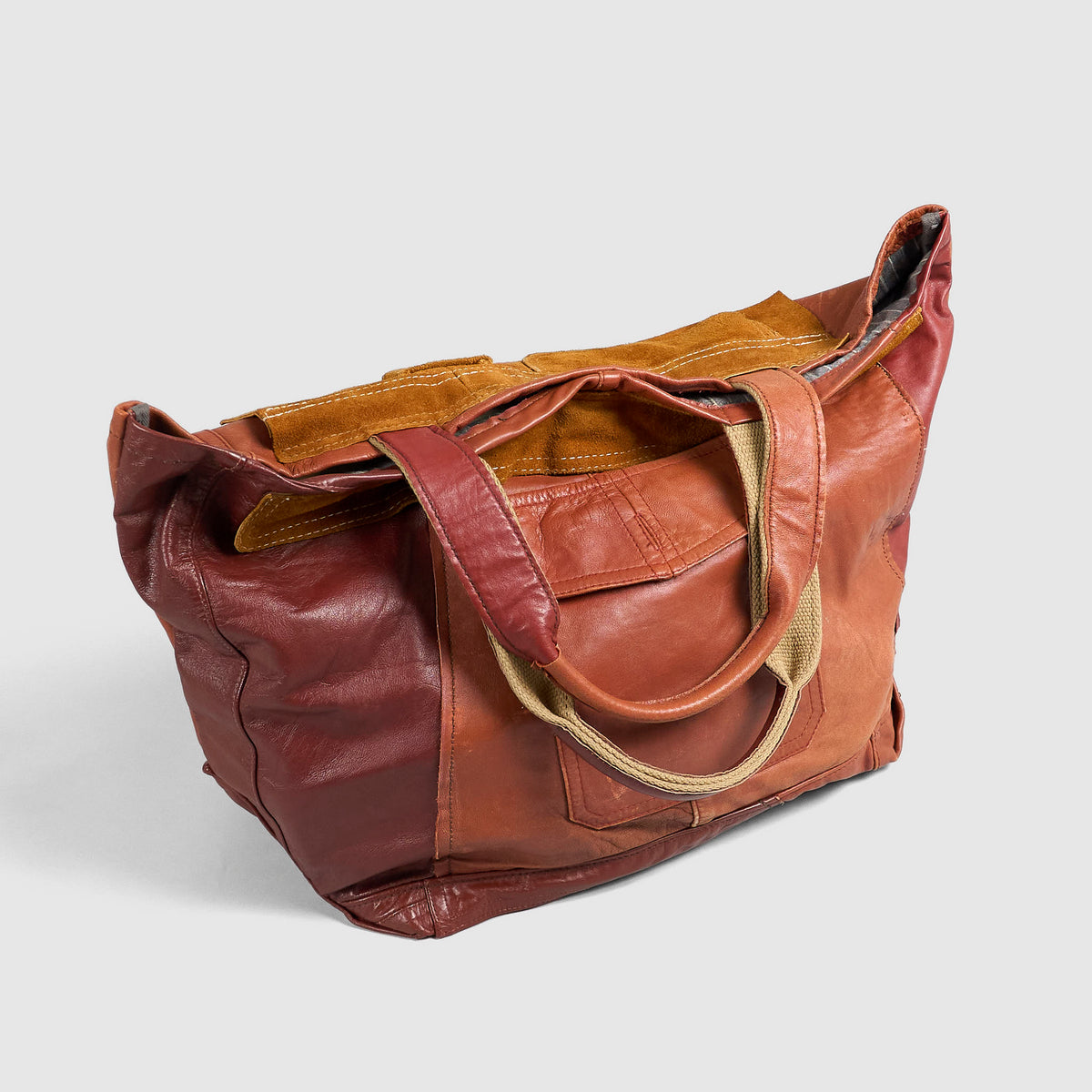 TK Garments Reconstructed Handmade Leather Jacket Bag