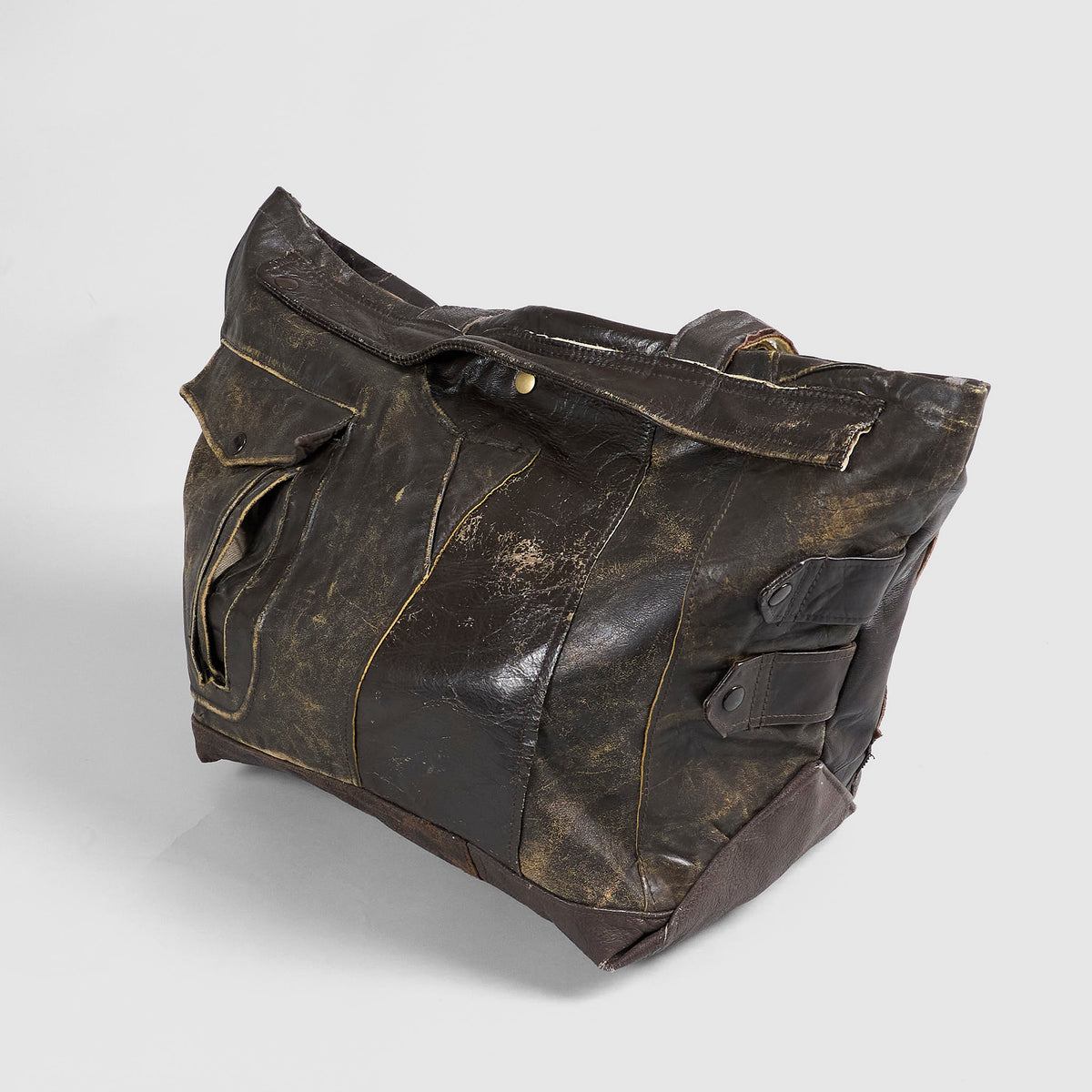 TK Garments Reconstructed Handmade Leather Jacket Bag