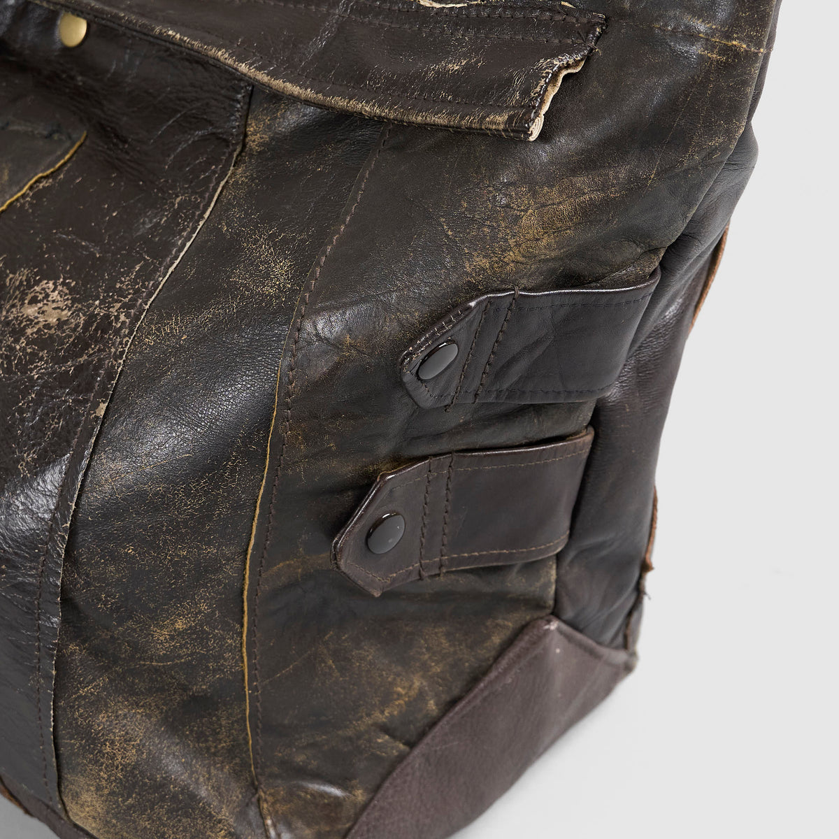 TK Garments Reconstructed Handmade Leather Jacket Bag