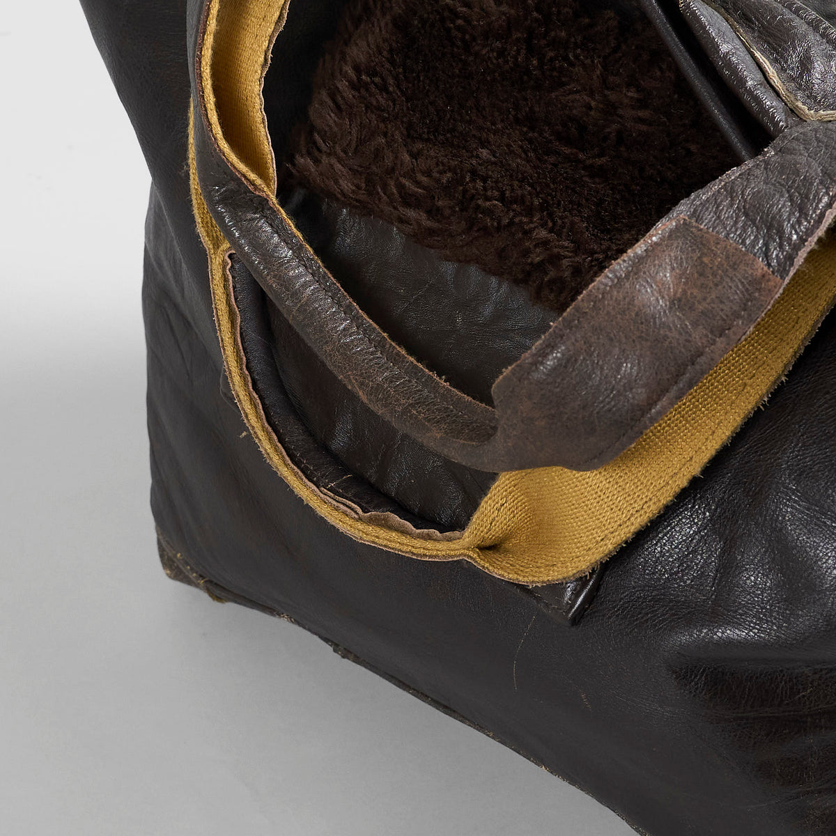 TK Garments Reconstructed Handmade Leather Jacket Bag