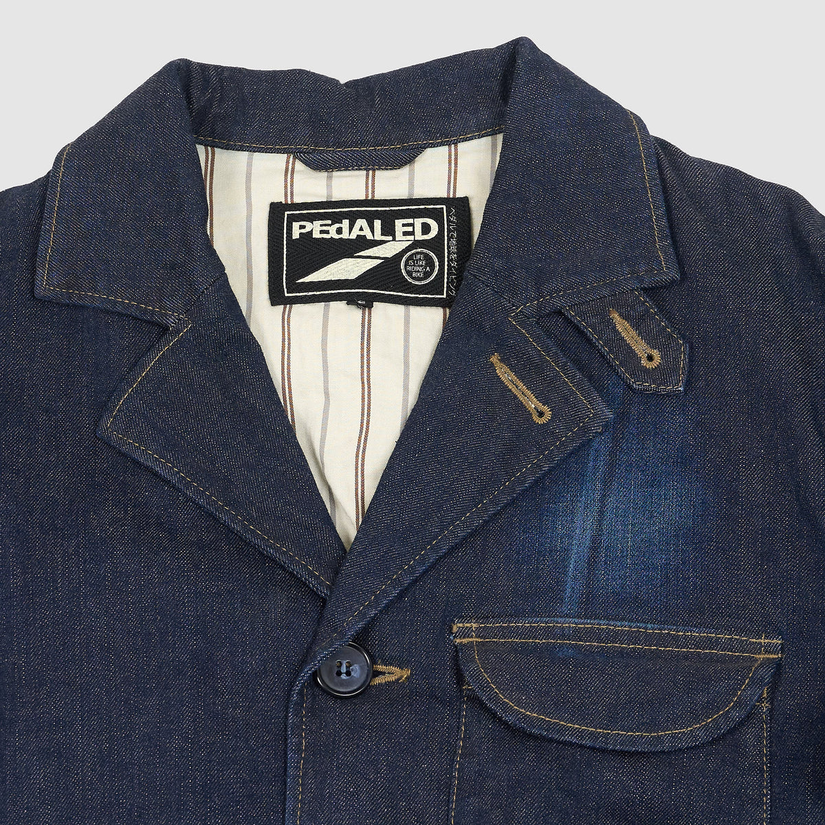 PEdALED Reflective Bicycle Denim Jacket