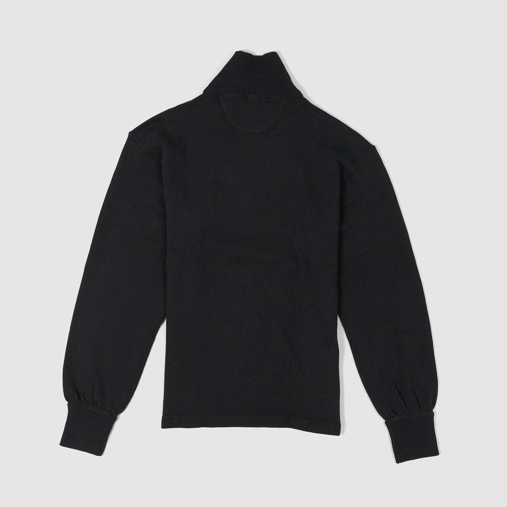 Double RL Union Half Zip Cotton Jersey Sweater - DeeCee style