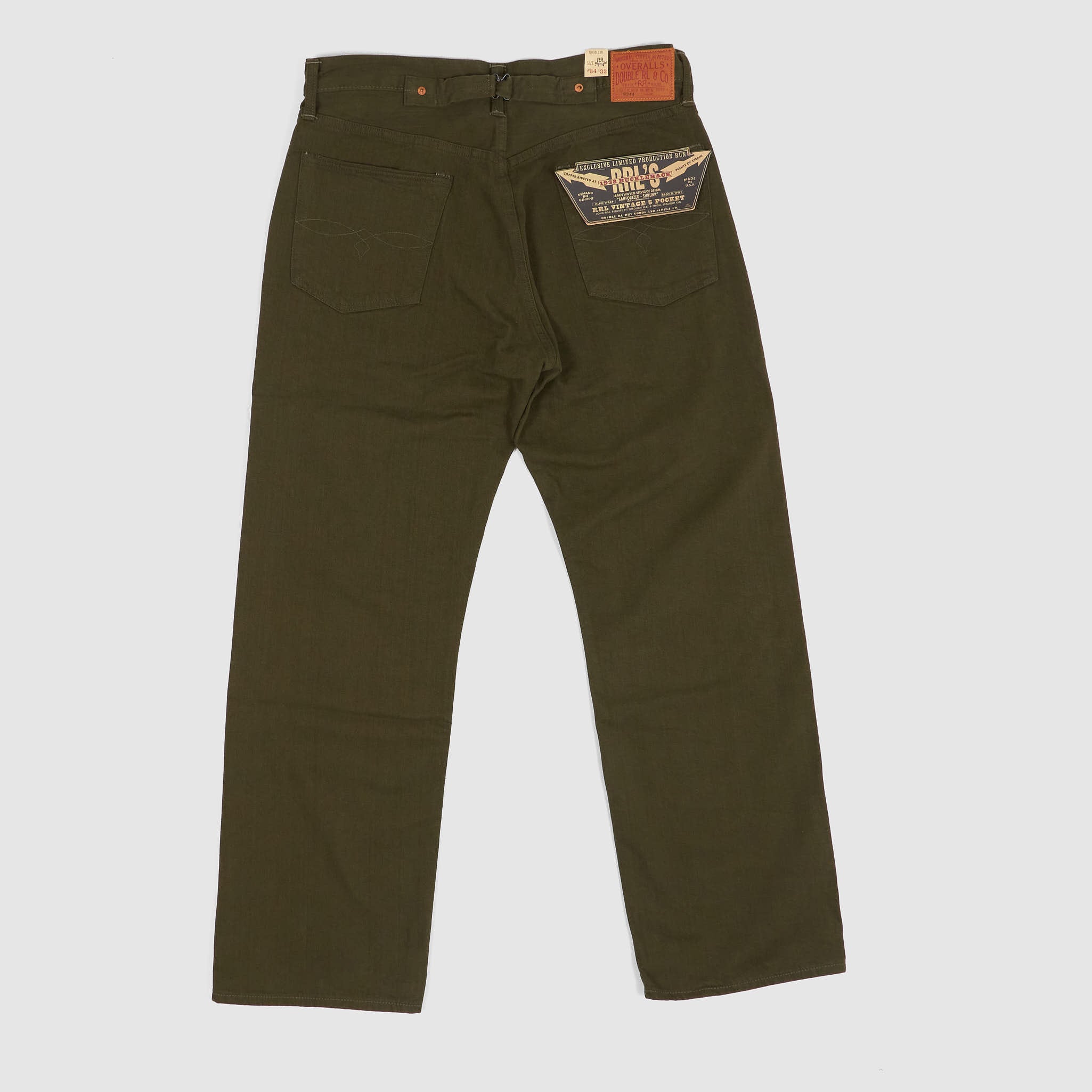 Double RL 5-Pocket 1938 Buckleback Straight Leg Limited Double RL 5-Pocket 1938 Buckleback Straight Leg Limited
