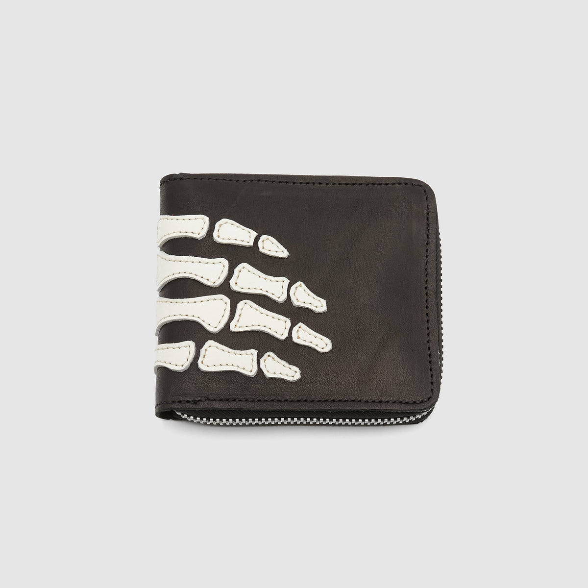 Kapital Kountry Skeleton Leather Zip Wallet