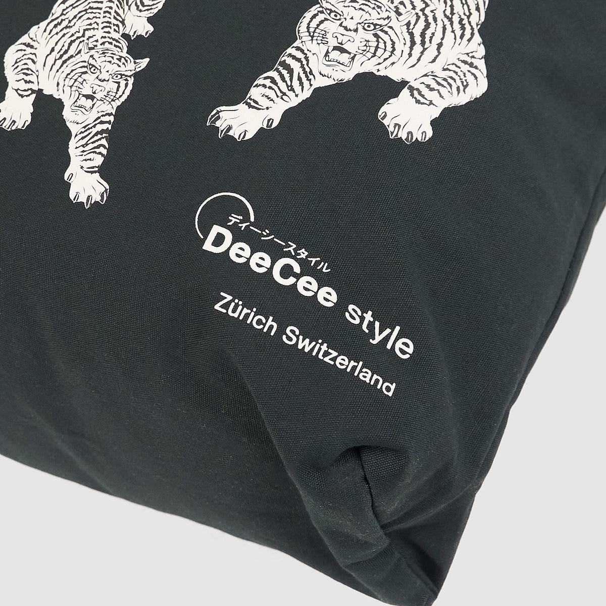 DeeCee Style Crouching Tiger Cotton Tote Bag