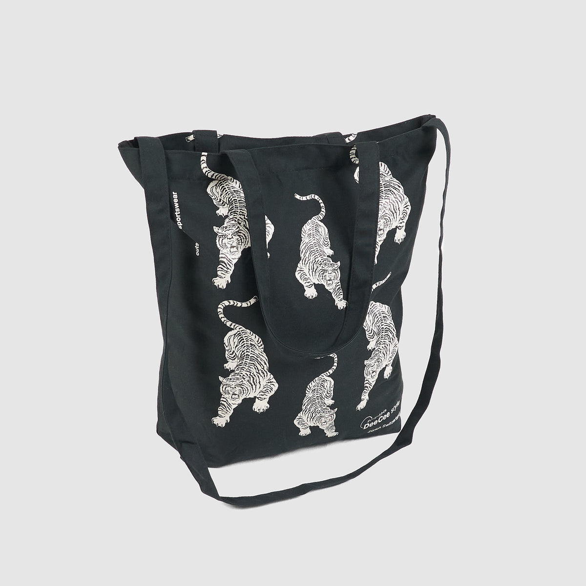 DeeCee Style Crouching Tiger Cotton Tote Bag