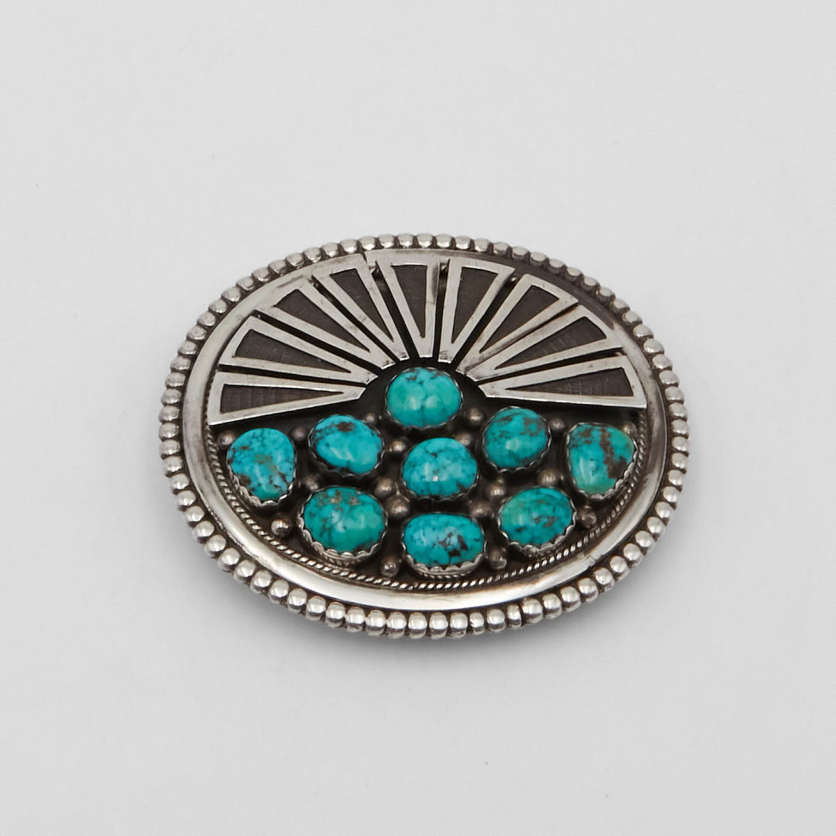 Vintage Jewelry Turquoise Circlet Belt Buckle