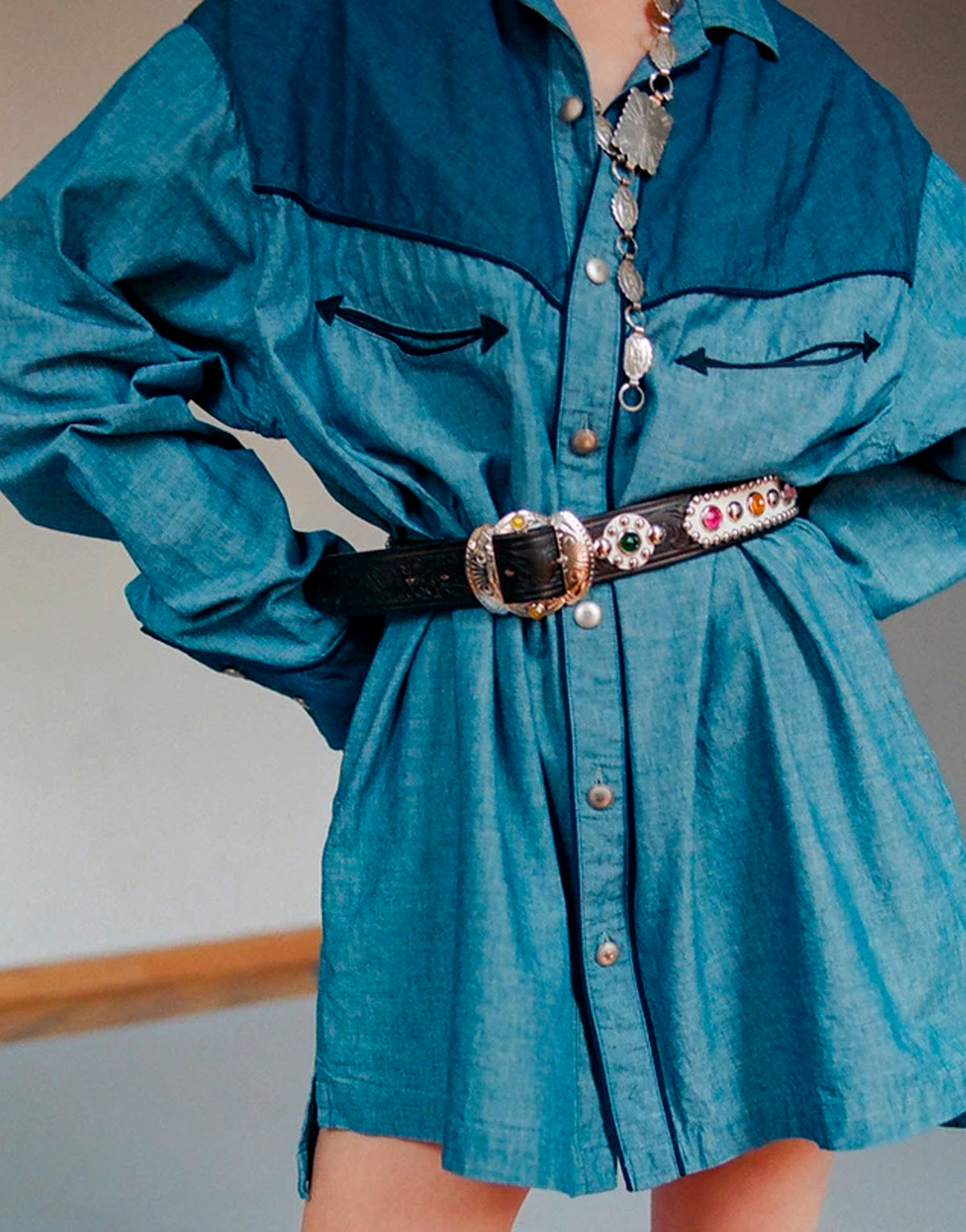 Tanaka NY TYO Ladies Western Style Overshirt Dress