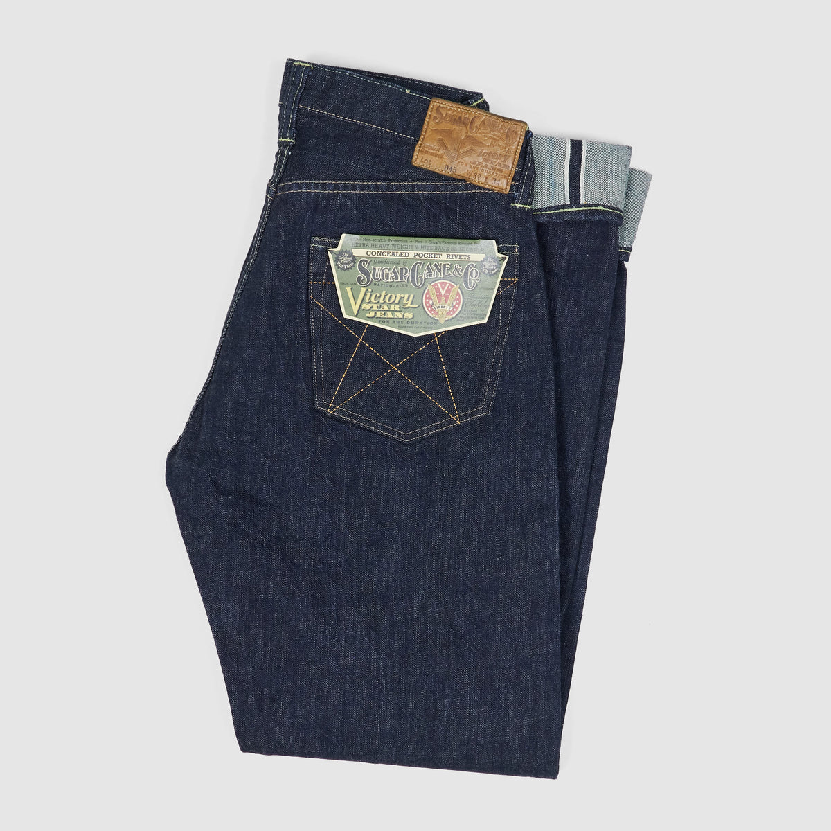 Sugar Cane WW2 Victory Star Selvage Denim Jeans - DeeCee style