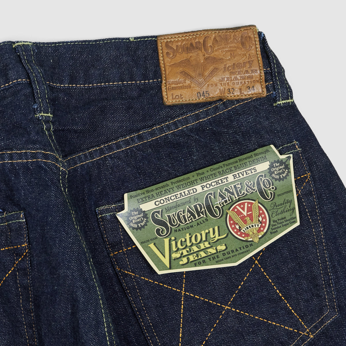 Sugar Cane WW2 Victory Star Selvage Denim Jeans