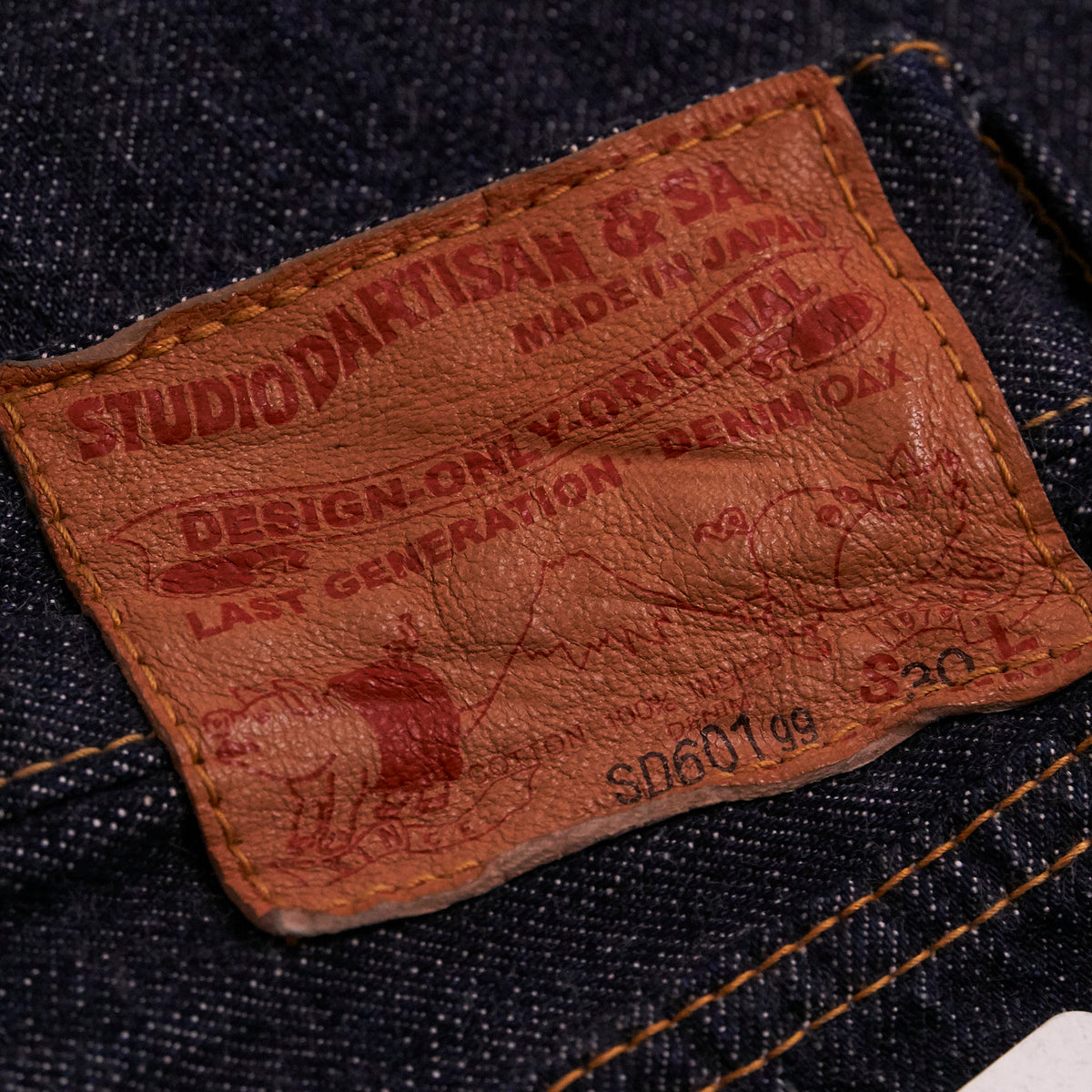 Studio D&#39;Artisan14oz. Tight Straight Selvage Denim Jeans