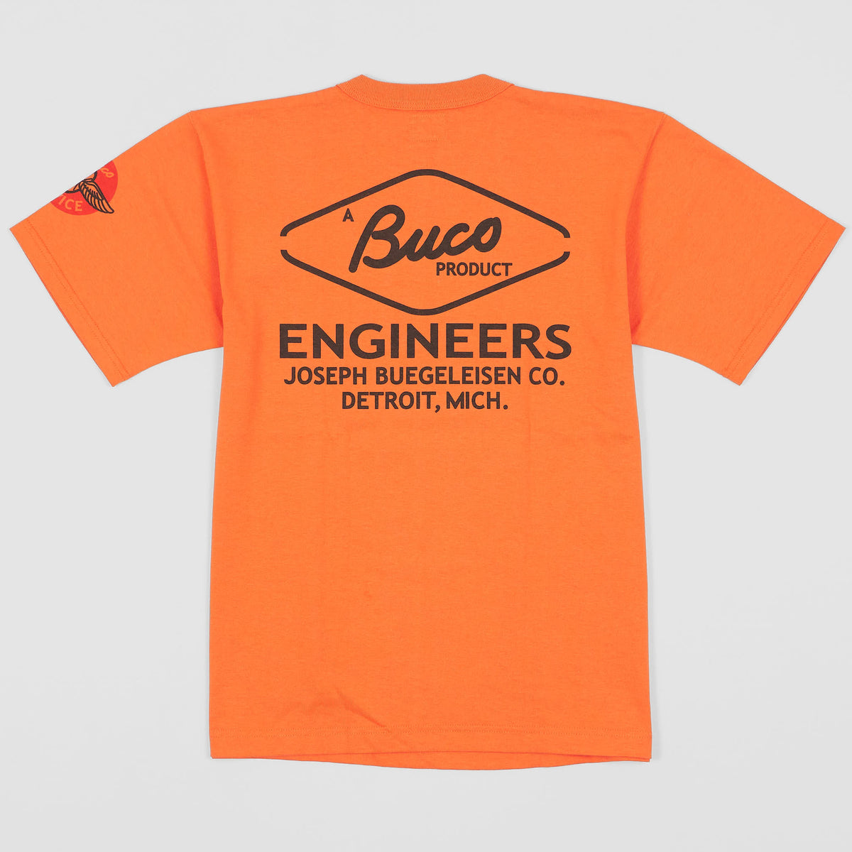 The Real McCoy&#39;s Buco «Engineers» Short Sleeve Crew Neck T-Shirt
