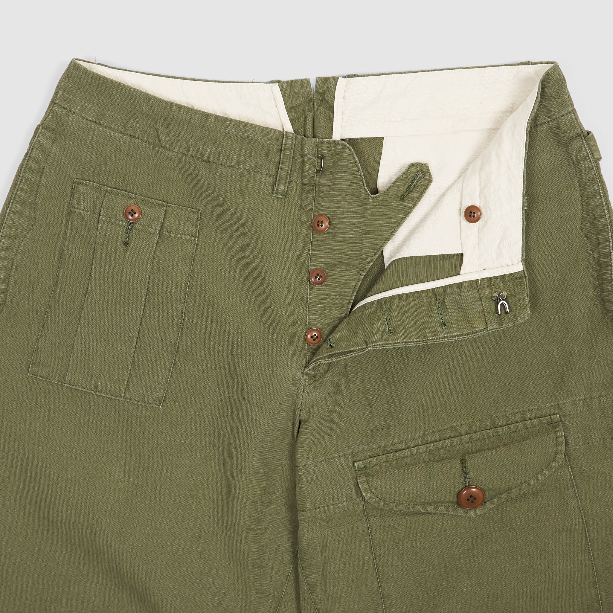 Haver Sack Linen/Cotton Military Cargo Chino Pants - DeeCee style