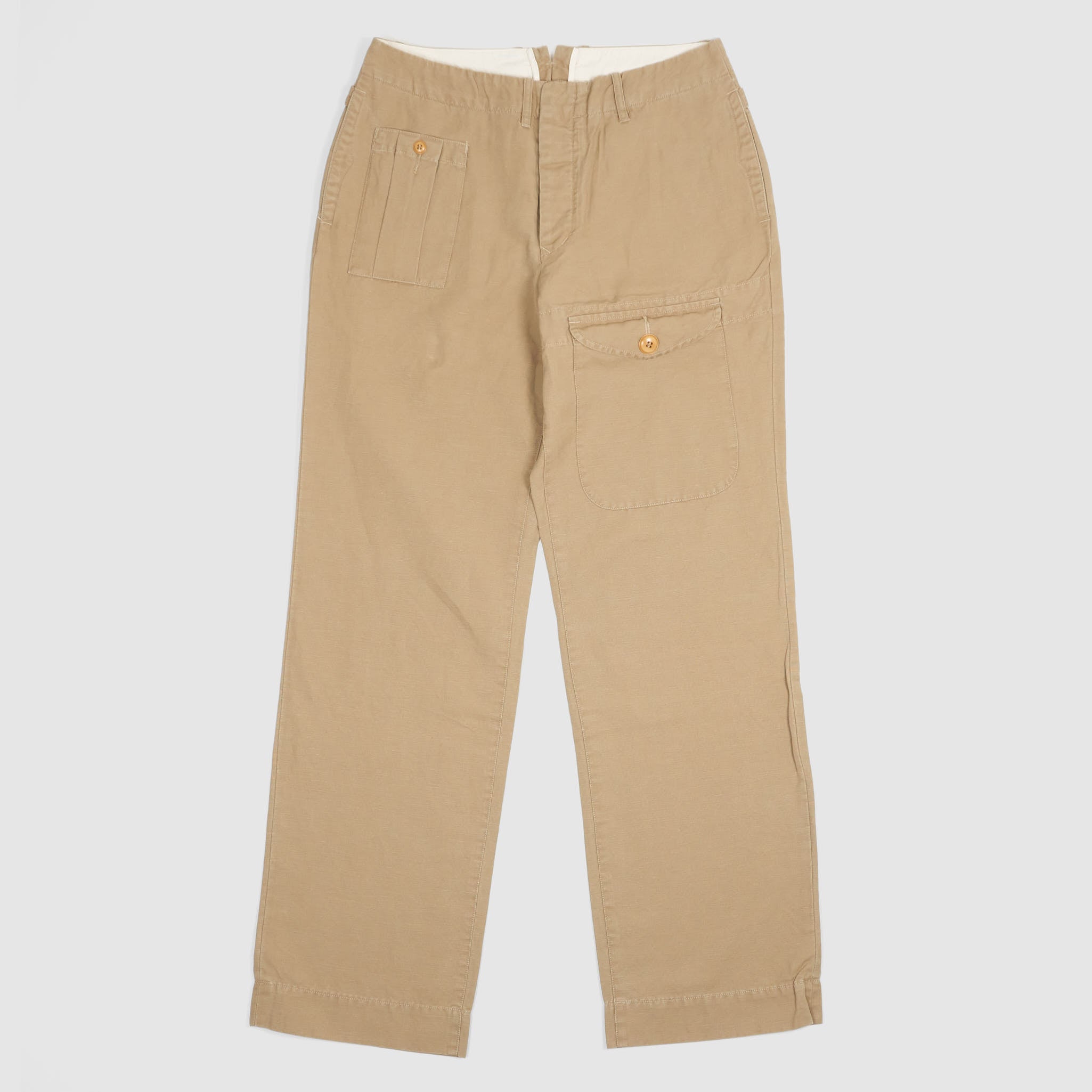 Haver Sack Linen/Cotton Military Cargo Chino Pants - DeeCee style
