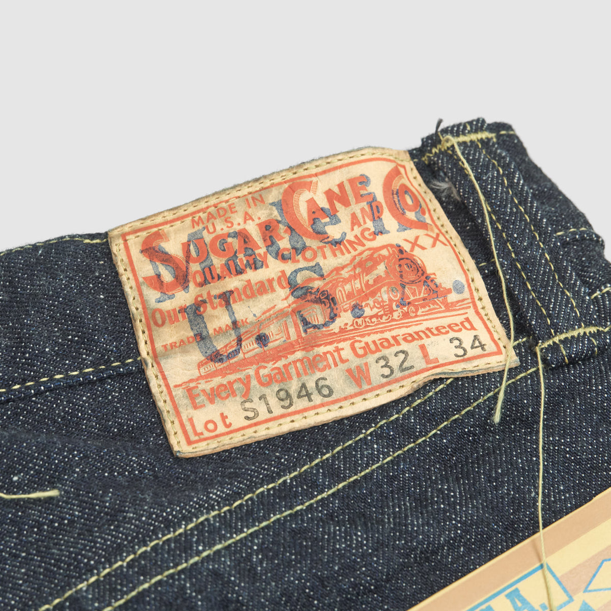 Sugar Cane Denim Jeans Made in USA 1946 Reproduction - DeeCee style