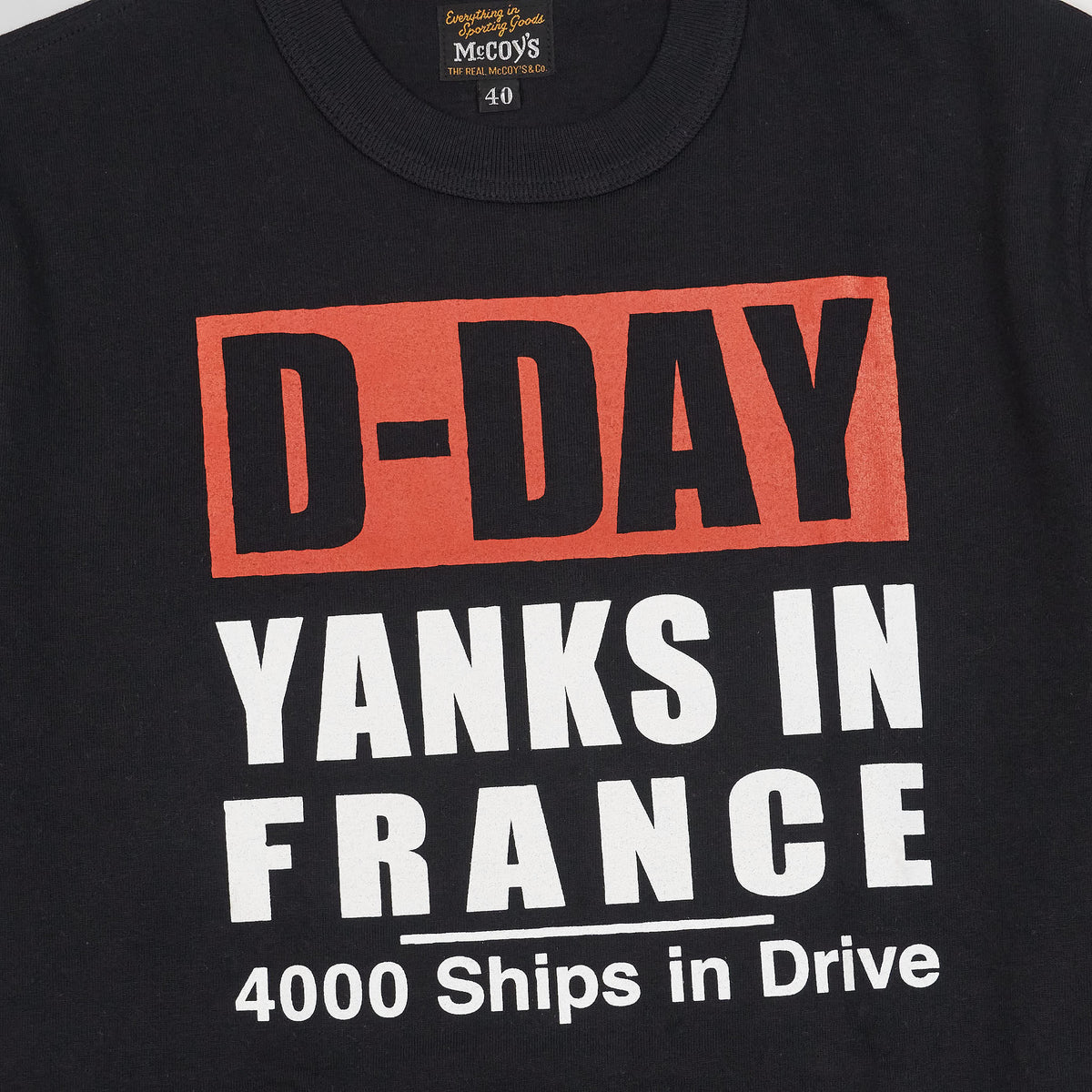 The Real McCoy&#39;s D-Day Short Sleeve Crew Neck T-Shirt