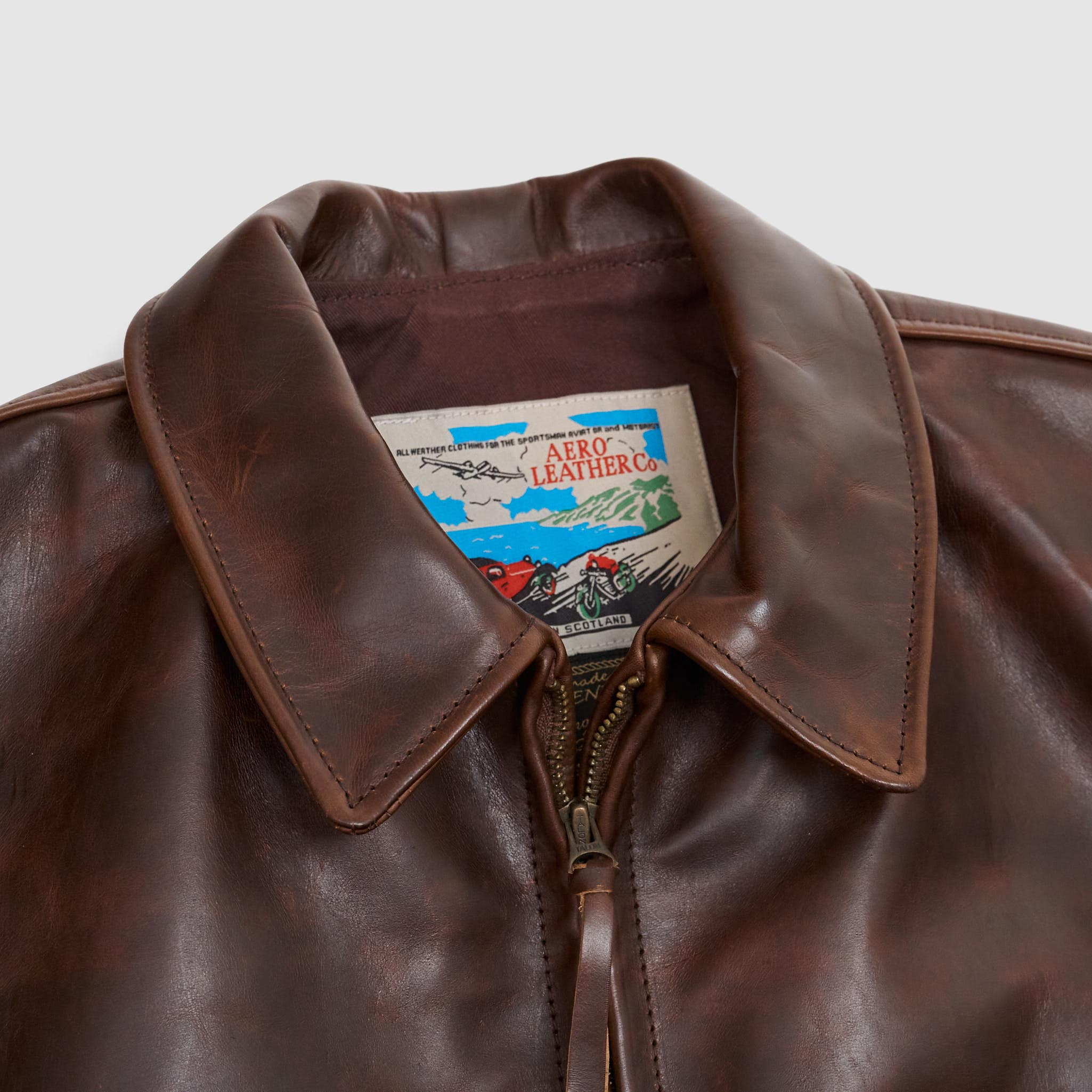 Aero Leathers Highwayman Leather Jacket - DeeCee style