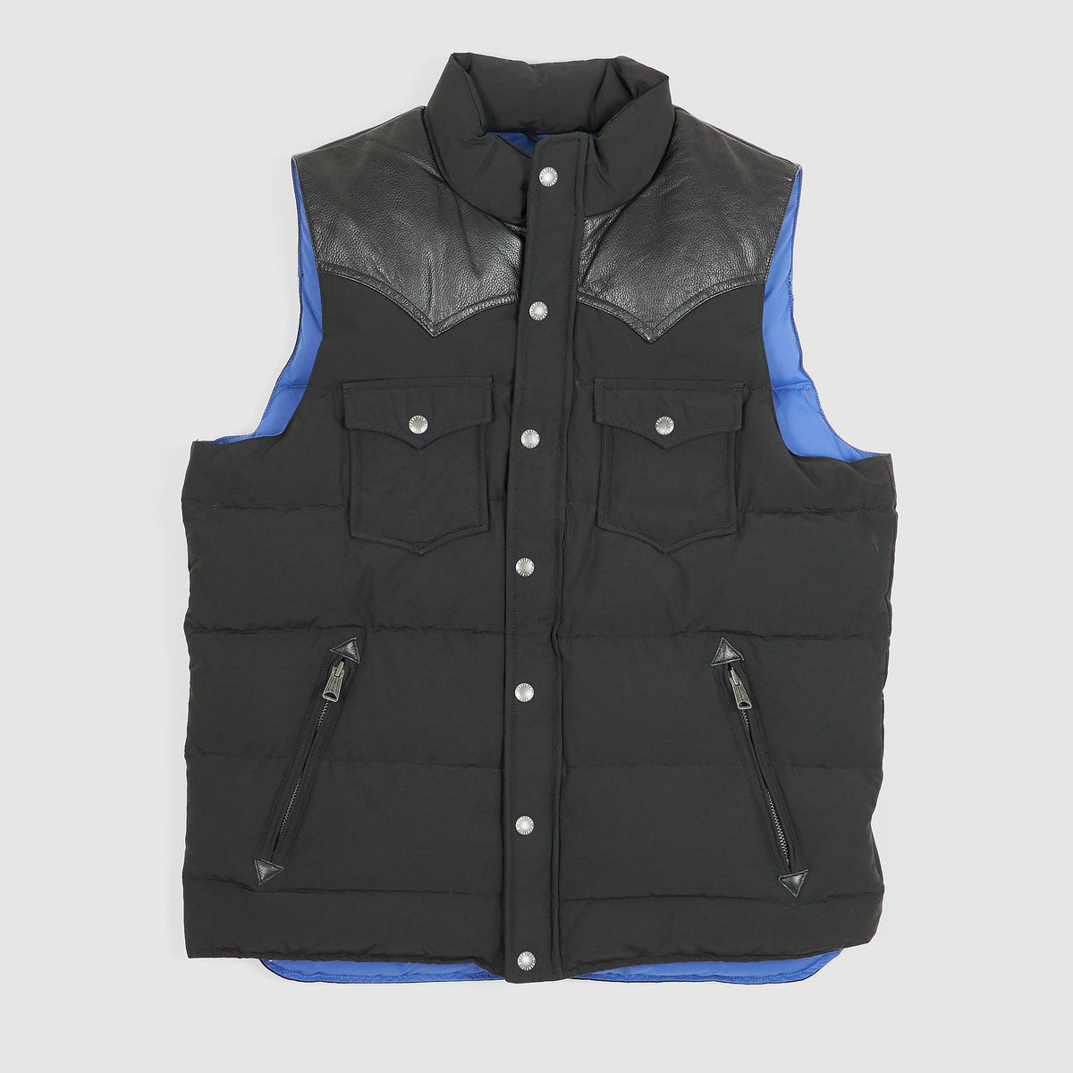 Penfield Down Filled Vest with Leather Yokes