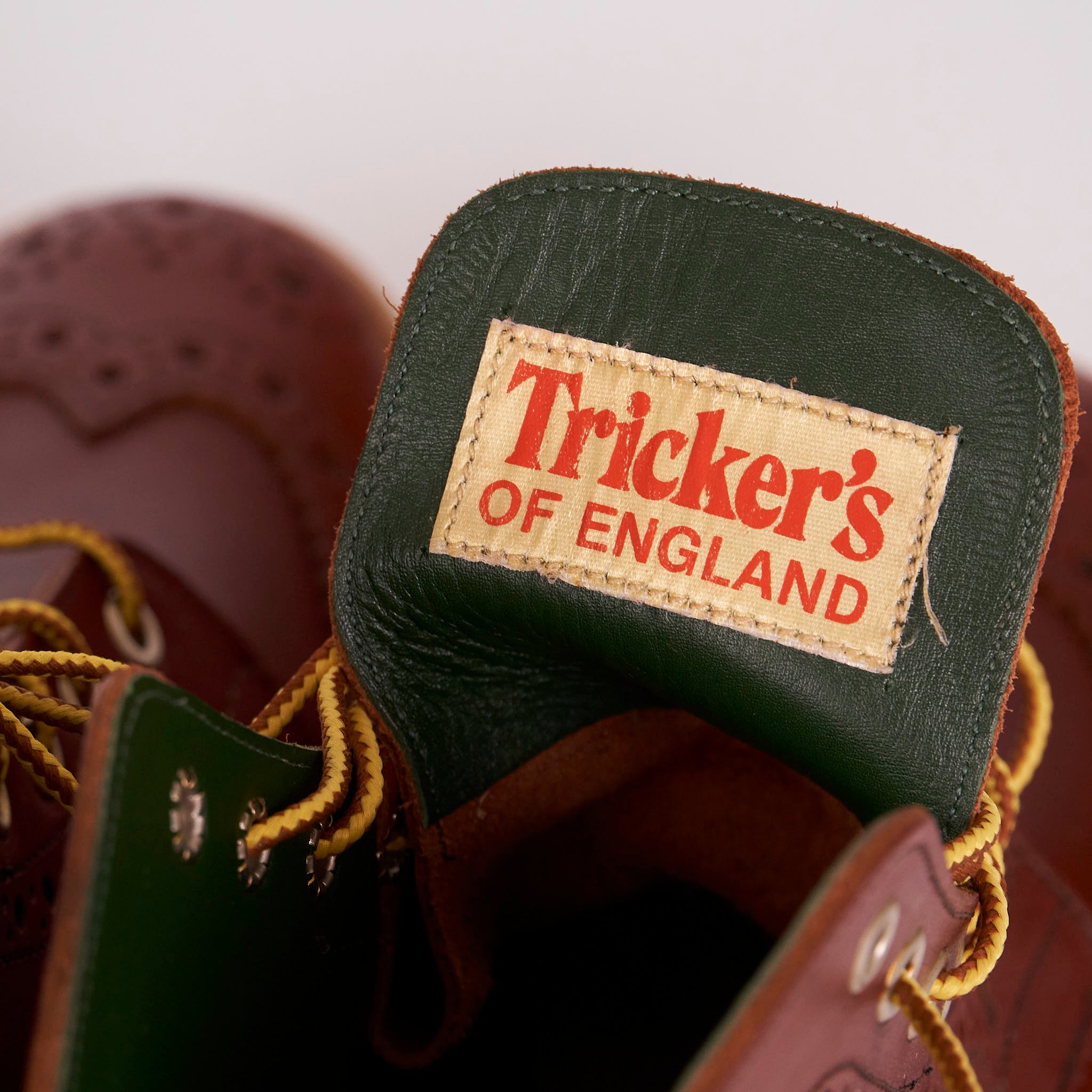 Trickers of England Waxy Brogue Boot DeeCee style