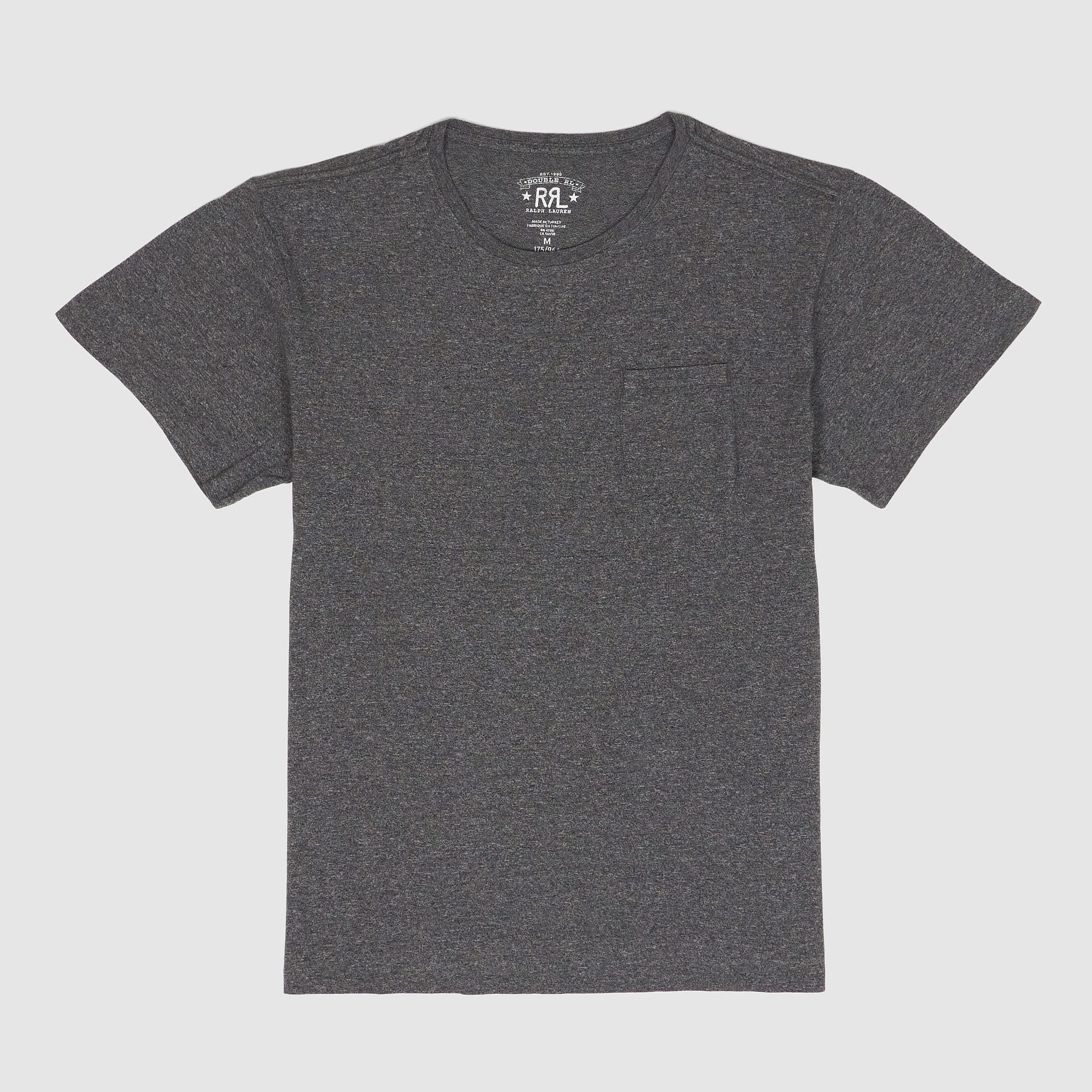 DOUBLE RL RRL Tシャツ M ダークグレー Double RL Garment Dyed Pocket Crew Neck T-Shirt - DeeCee style