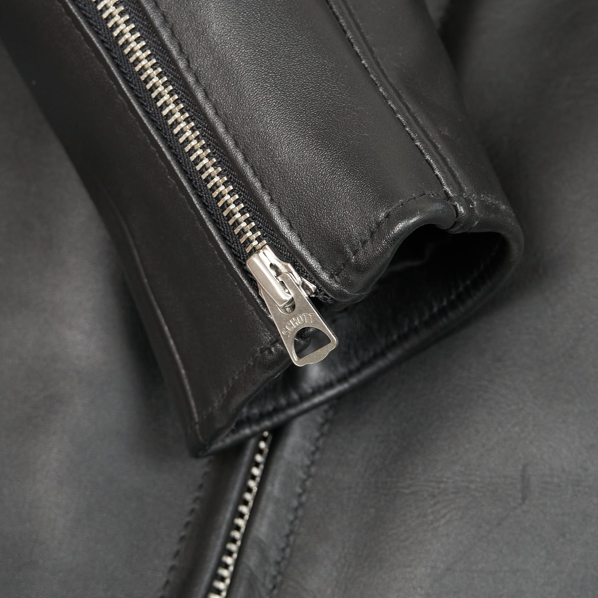 Schott N.Y.C. Steerhide Deluxe Heavy Racer Leather Jacket - DeeCee