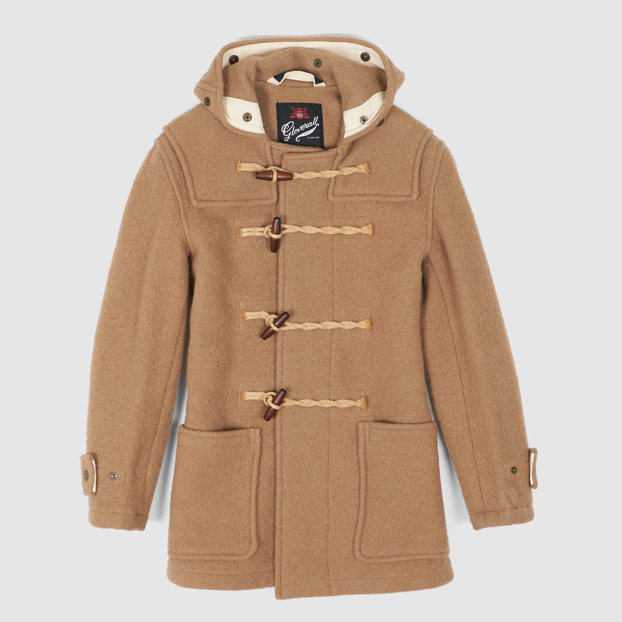 GLOVERALL MID LENGTH MONTY バーガンディ36 Gloverall Medium Length Original Monty Duffle Coat - DeeCee style