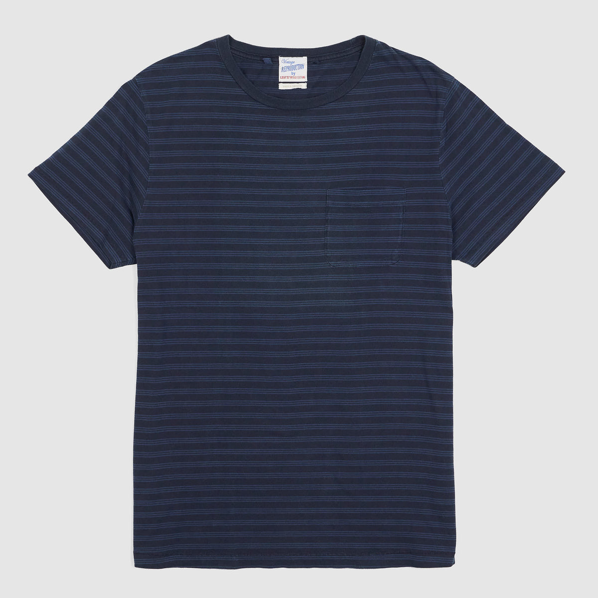 Levi&#39;s® Vintage Clothing Dark Indigo Striped Short Sleeve T-Shirt