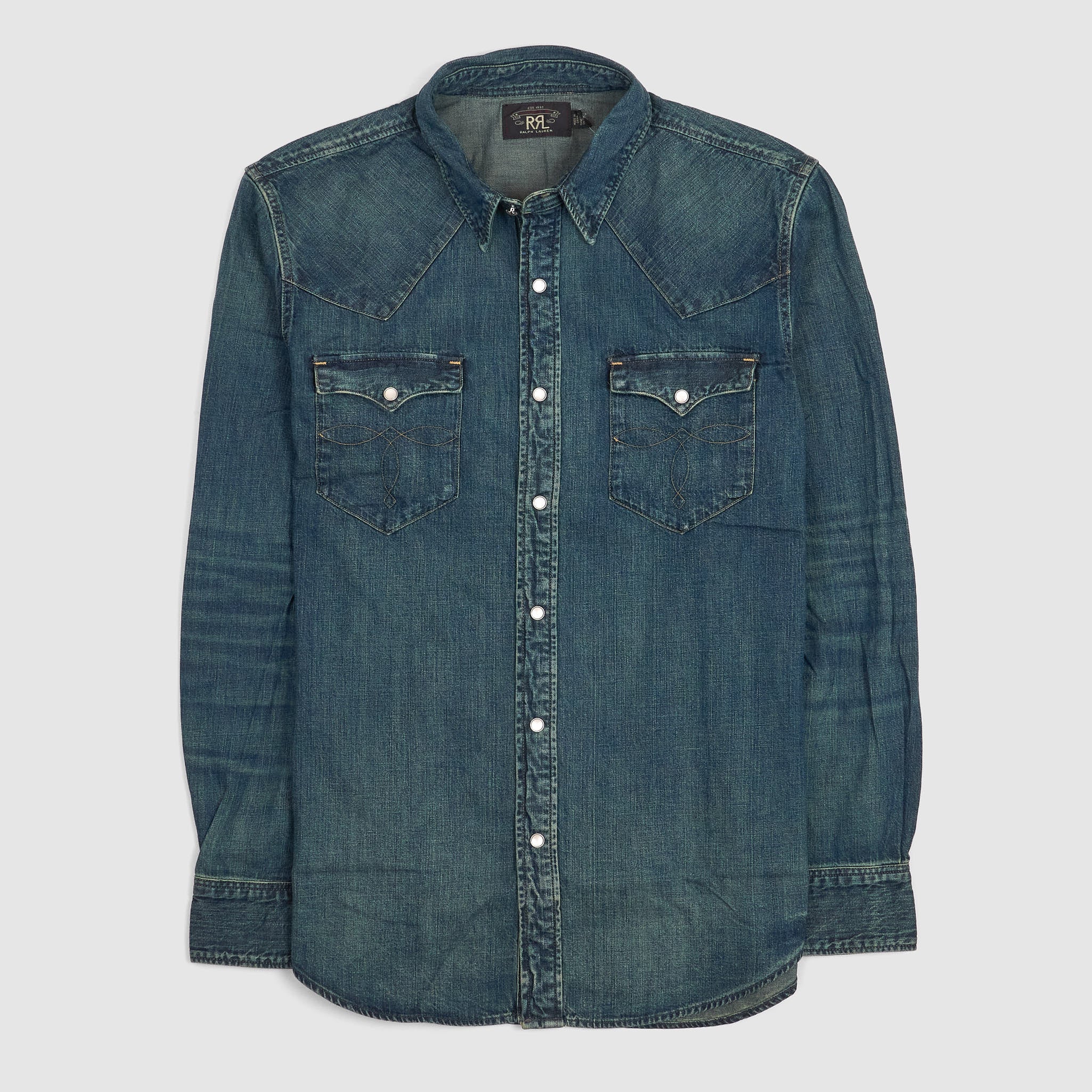 RRL intage Washed Classic Denim Shirt - DeeCee style