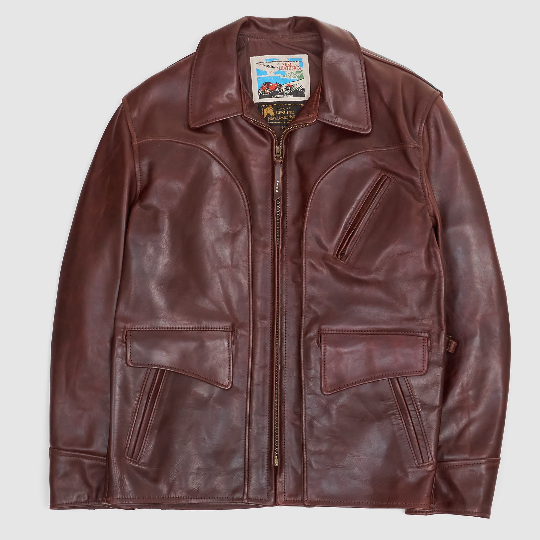 Aero Leathers Hercules Leather Jacket - Main Image