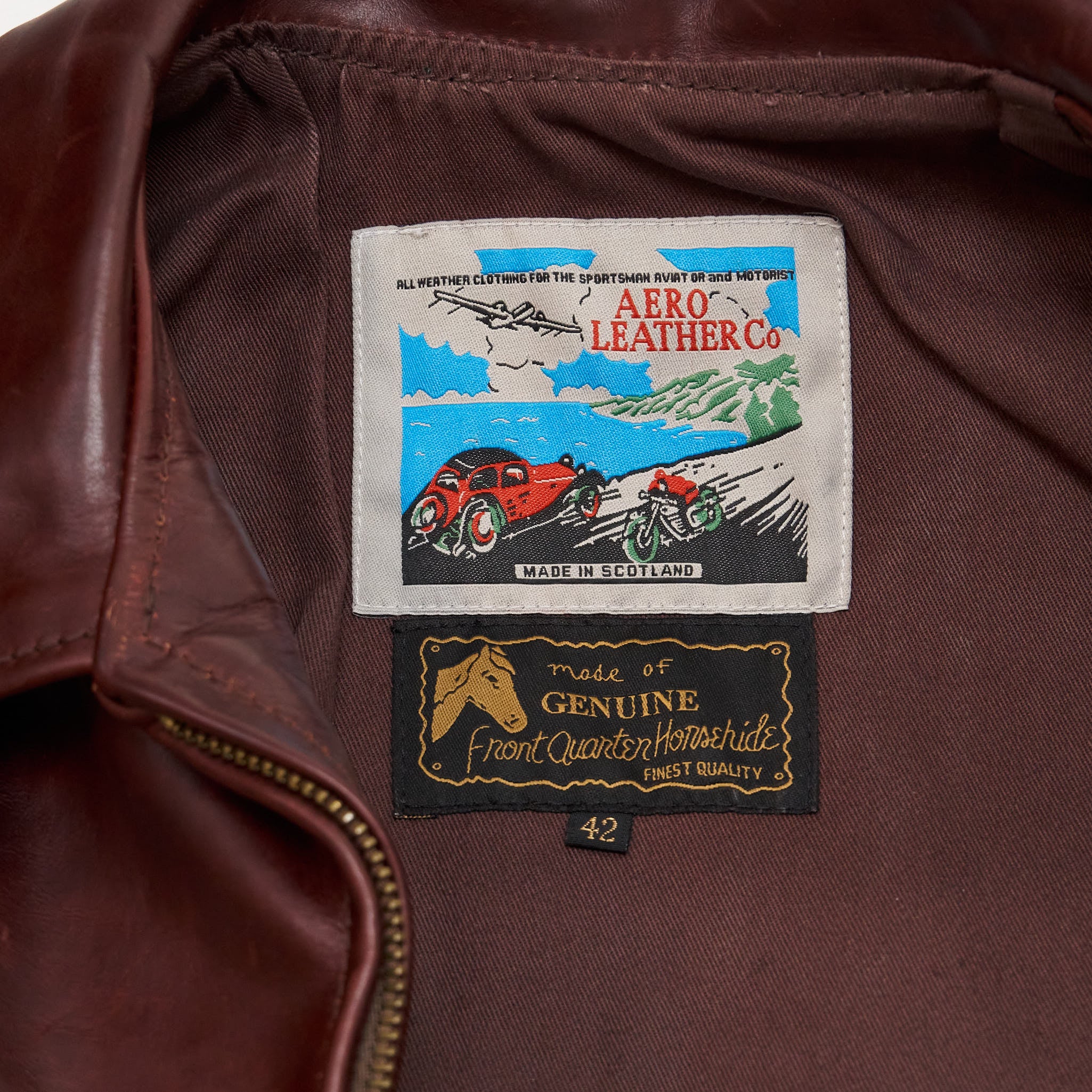 Aero Leathers Hercules Leather Jacket - DeeCee style