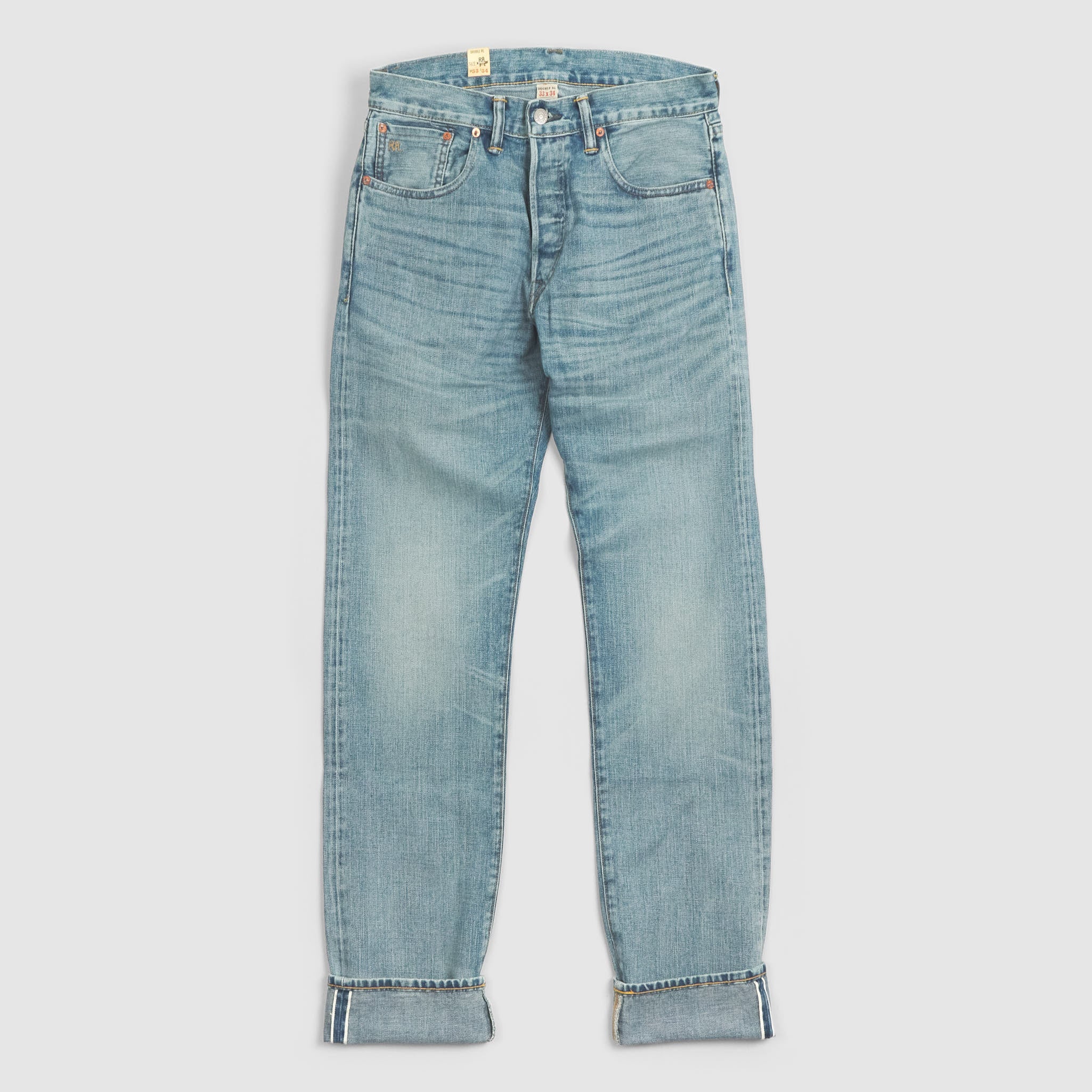 Double RL Heavy Washed Denim Slim Fit Selvage Jeans - DeeCee