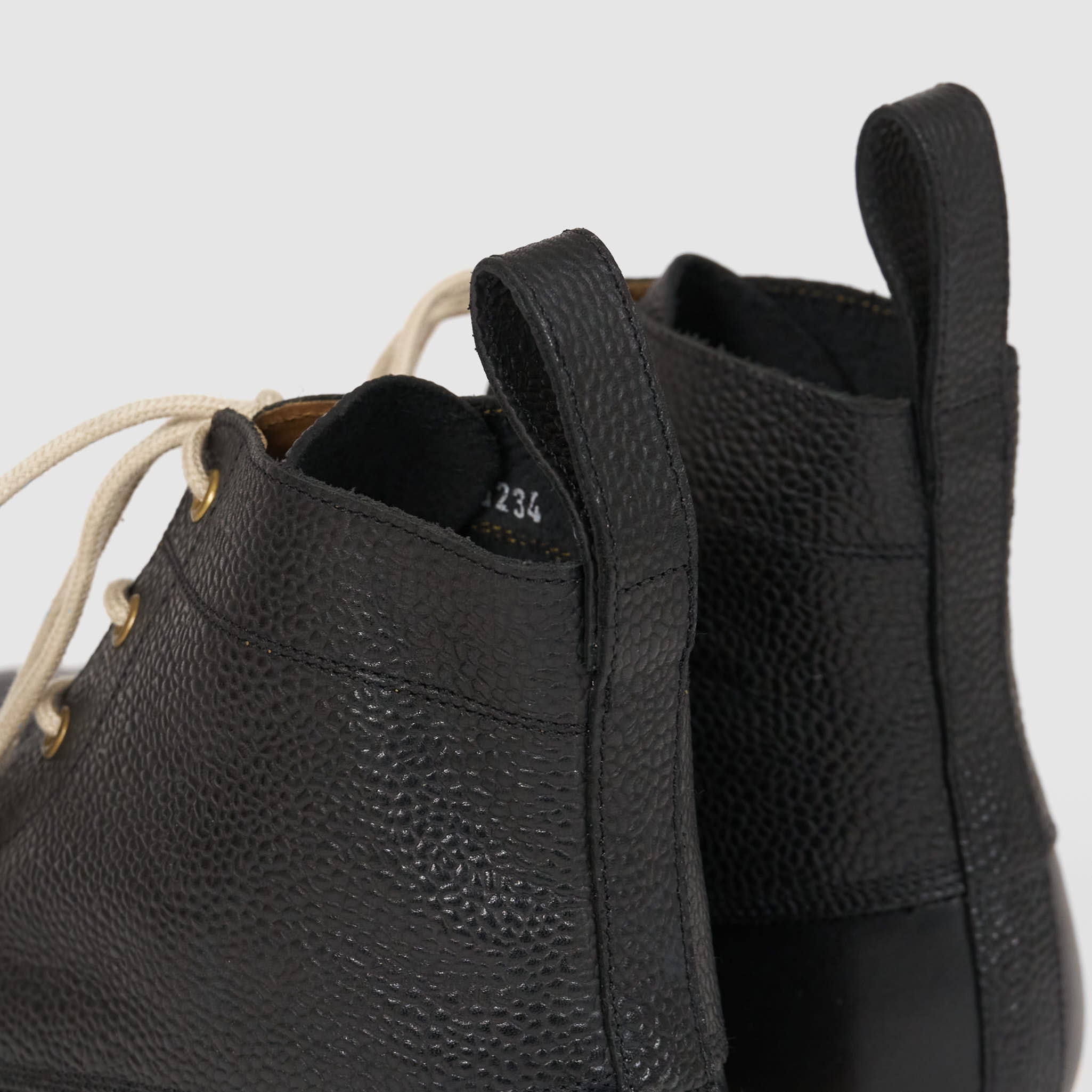 Miller | Mens Derby Shoes in Black Leather | Grenson