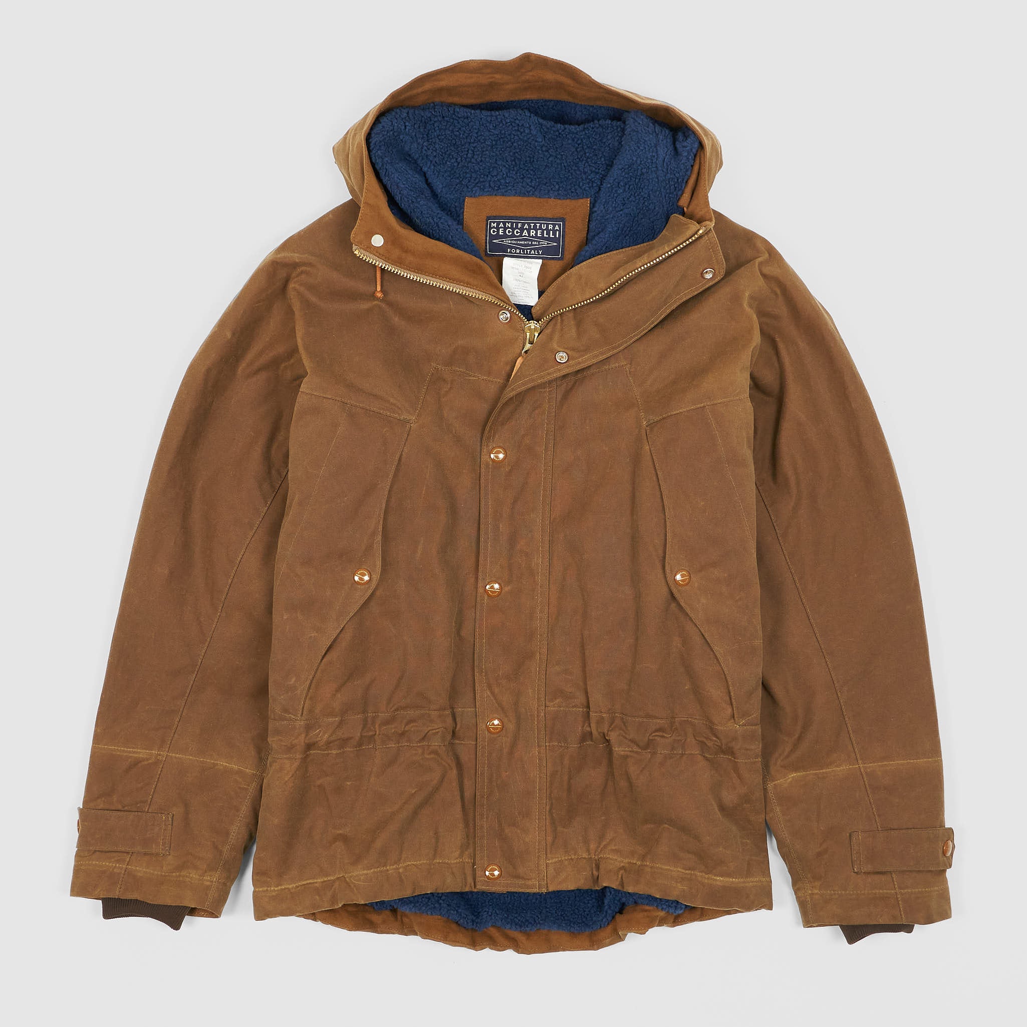 FILSON Wax Fisherman Jacket Brown Cotton Size 38 Used From Japan 