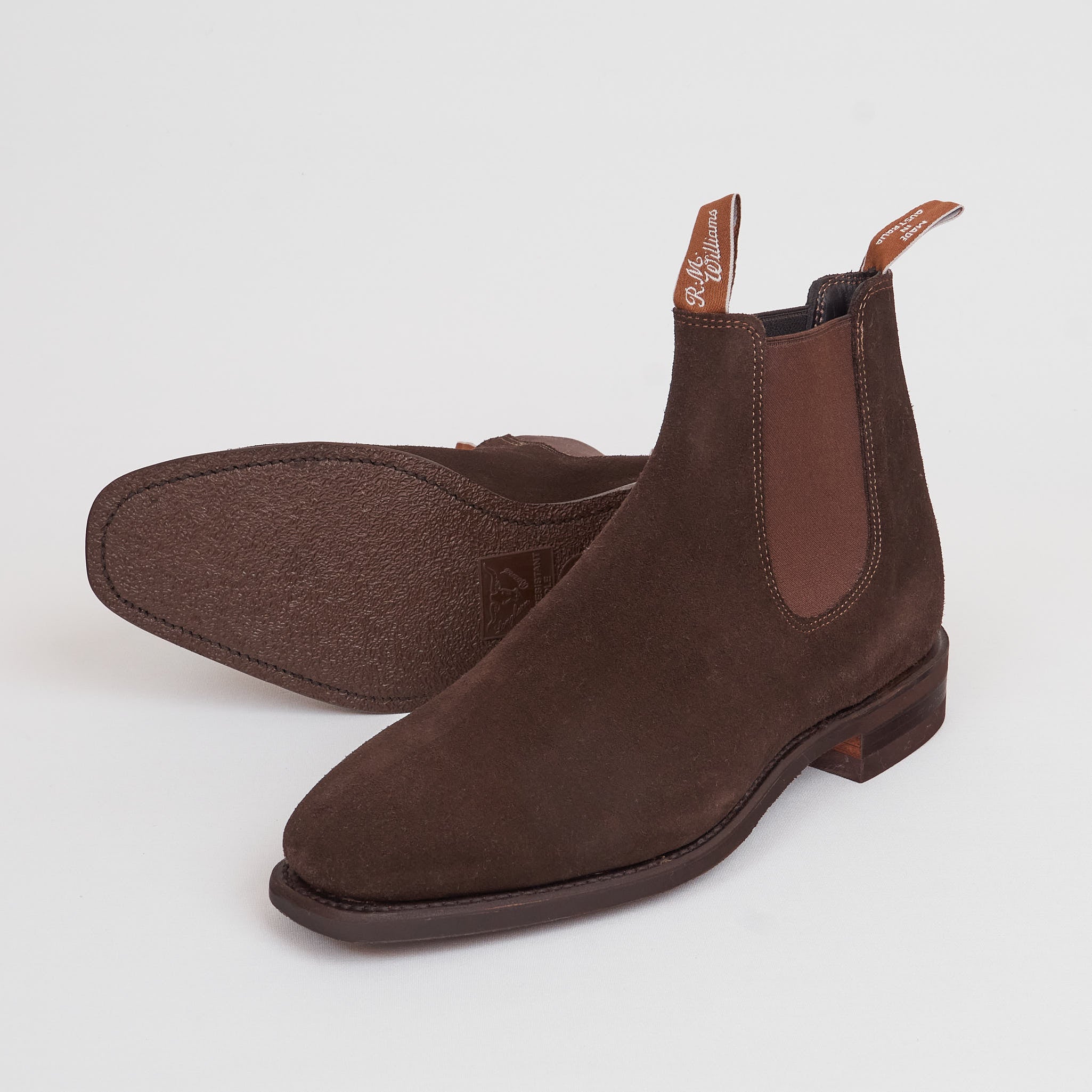 RM Williams 6.5 Comfort Craftsman Boots Black Leather Slip-On