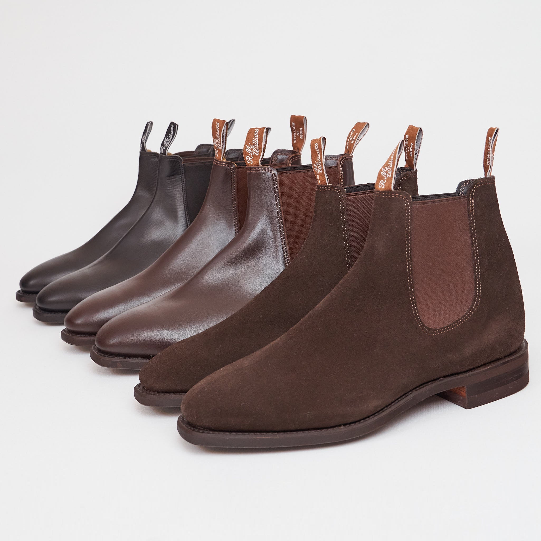 R.M. Williams Comfort Craftsman - Havana Suede, Chelsea Boots