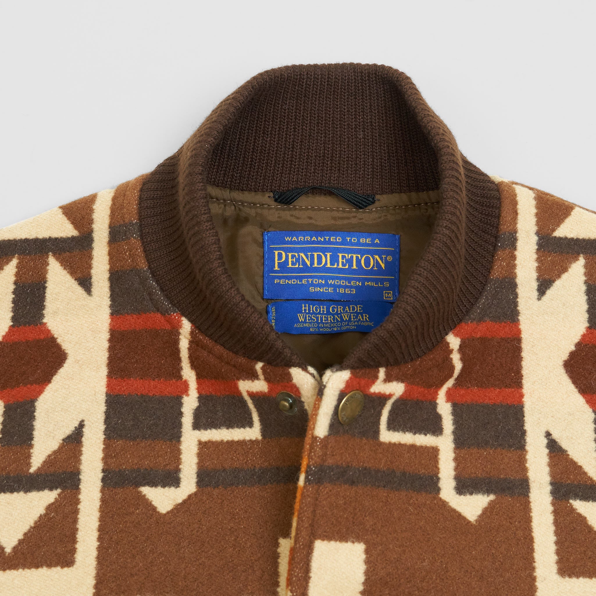 Pendleton Petroglyphs Brown Wool Jacket - DeeCee style