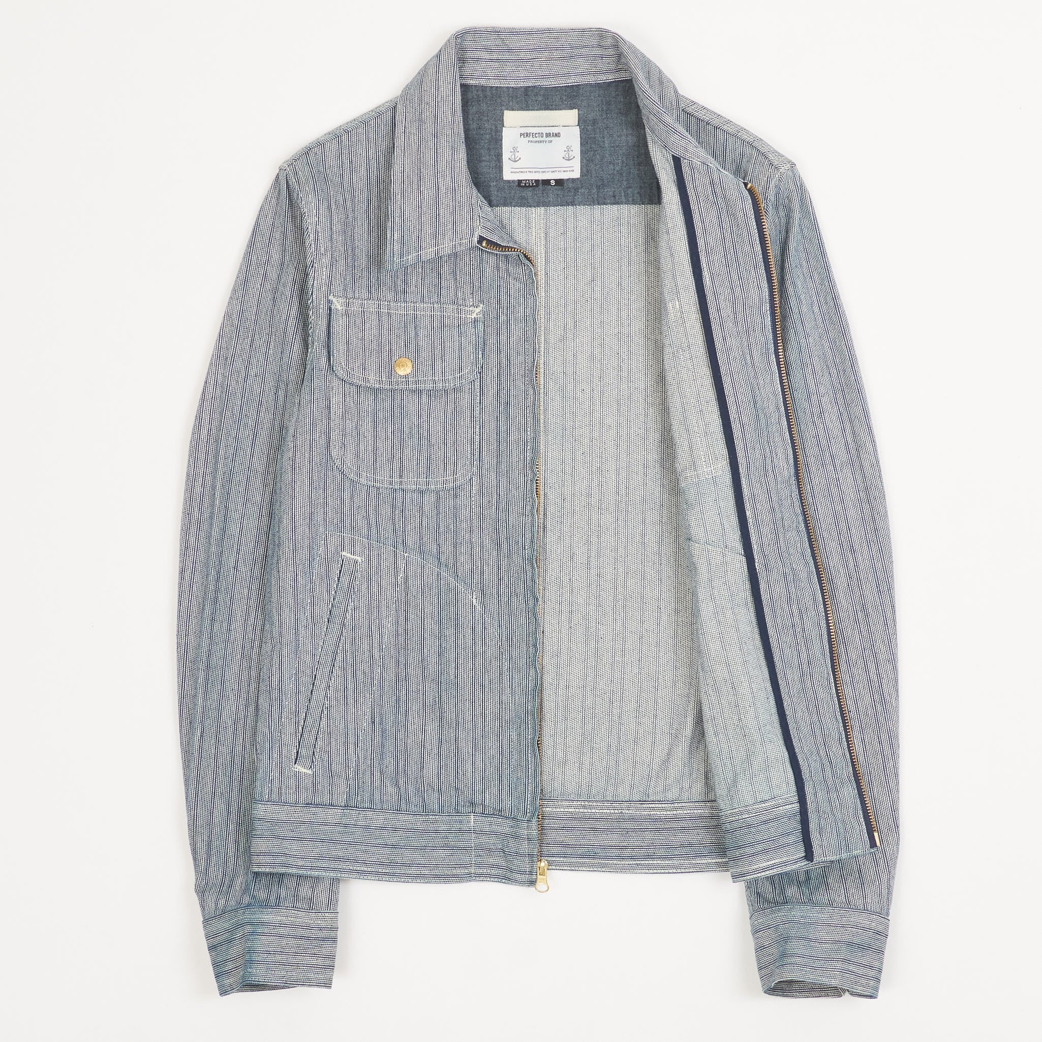 Schott NYC Perfecto Brand Workjacket Indigo - DeeCee style