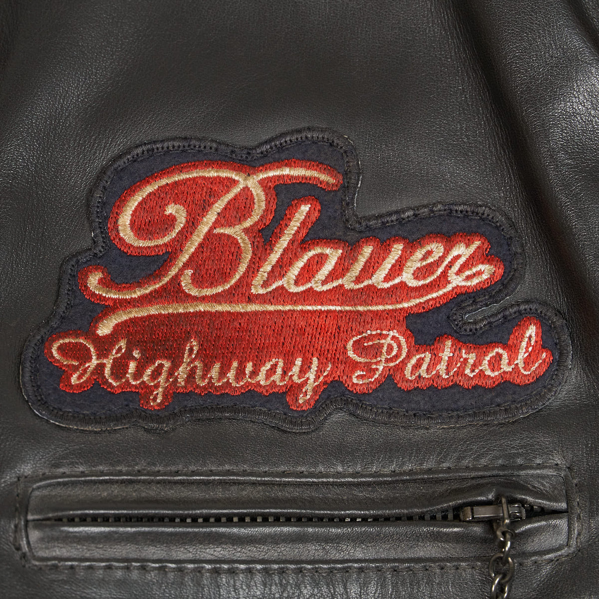 Blauer Café Racer Highway Patrol Jacket